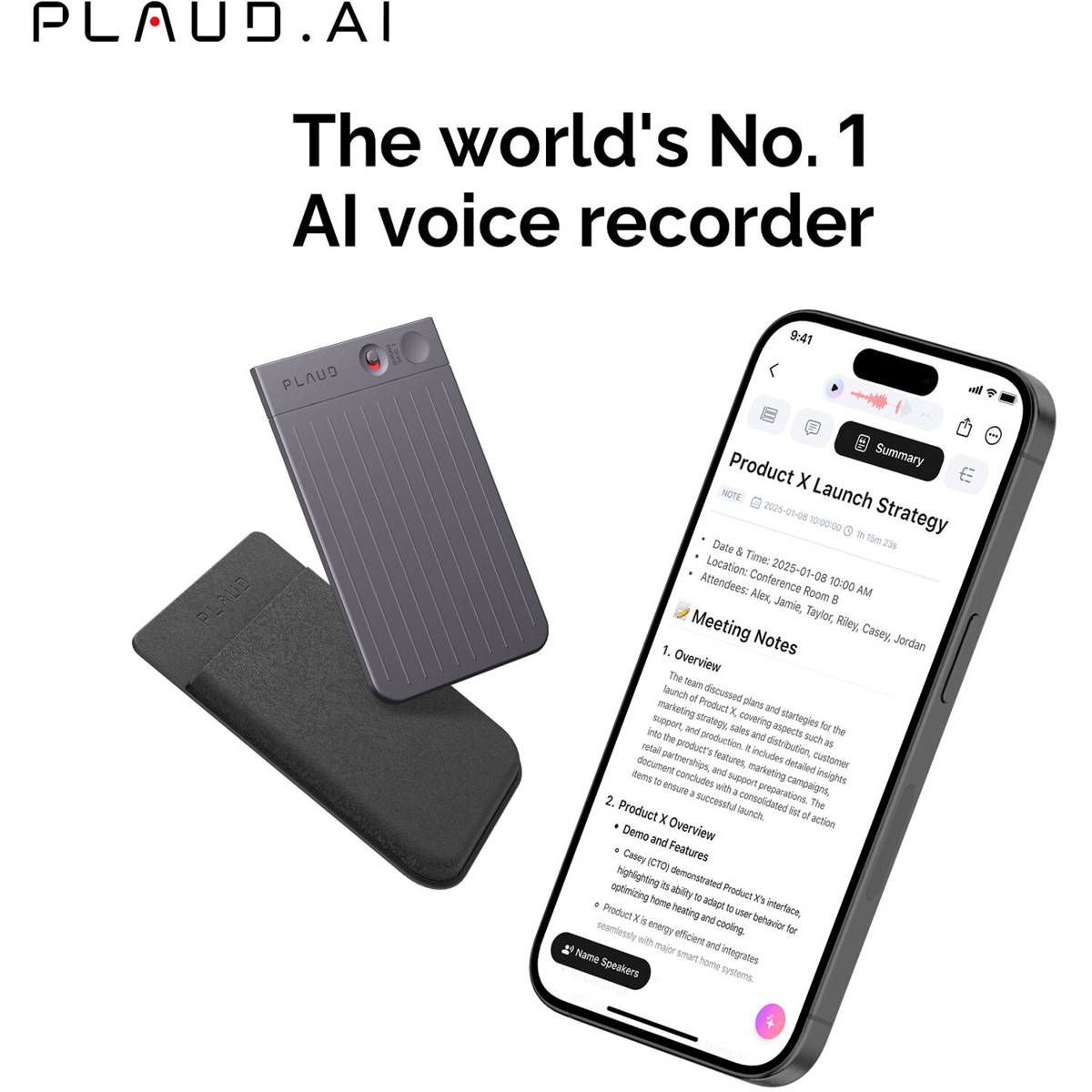 PLAUD Note Smart AI Voice Recorder/Note Taker