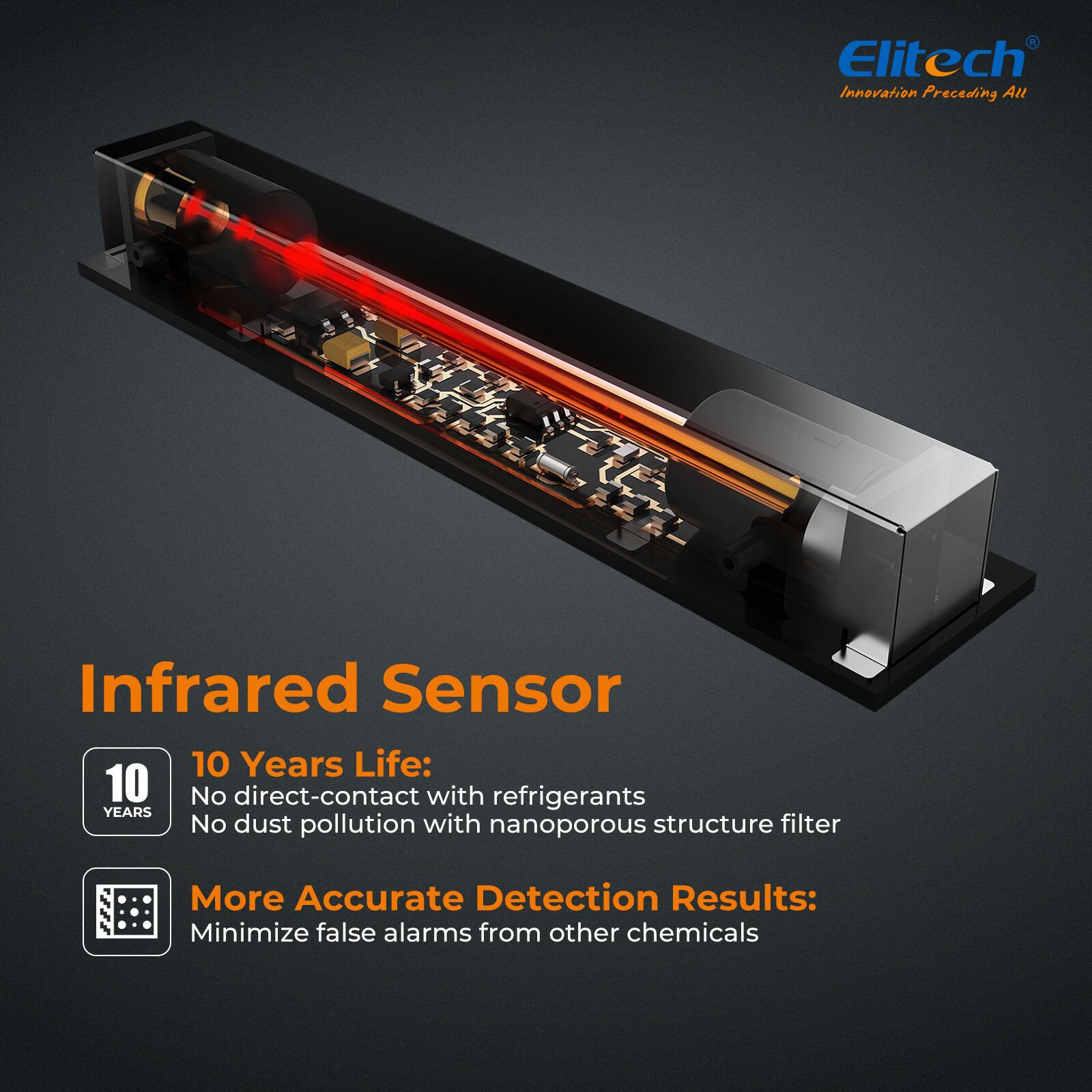 Open Box Elitech Refrigerant Leak Detector HVAC Tester NDIR Sensor ILD-200