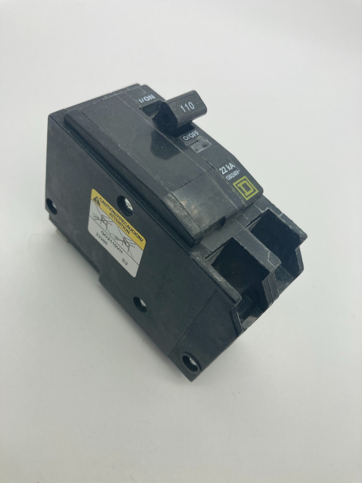 Square D QO2110VH 22K 2 Pole 110 Amp 120 240V AC QO Plug In Main Circuit Breaker
