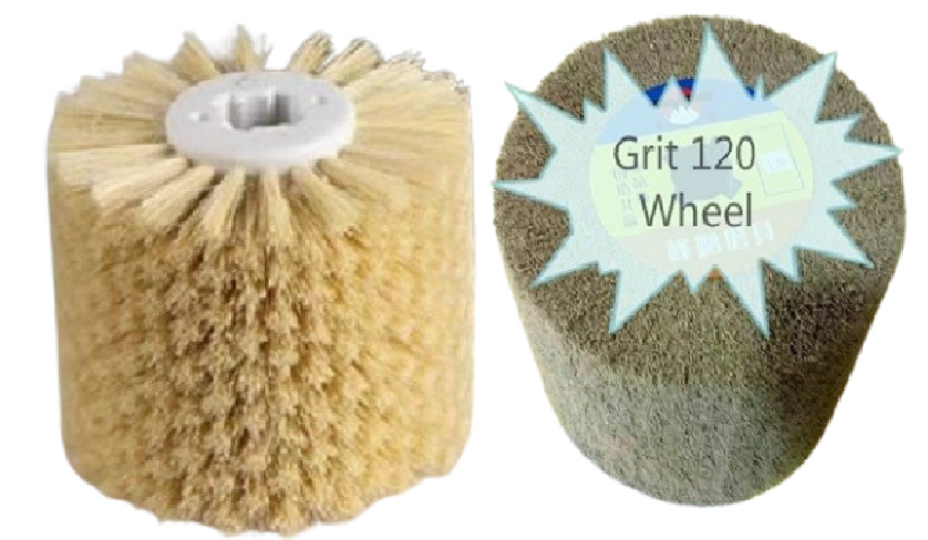 Burnishing Wheel Kit Metal Wood Plastic Stainless Steel 2PCS