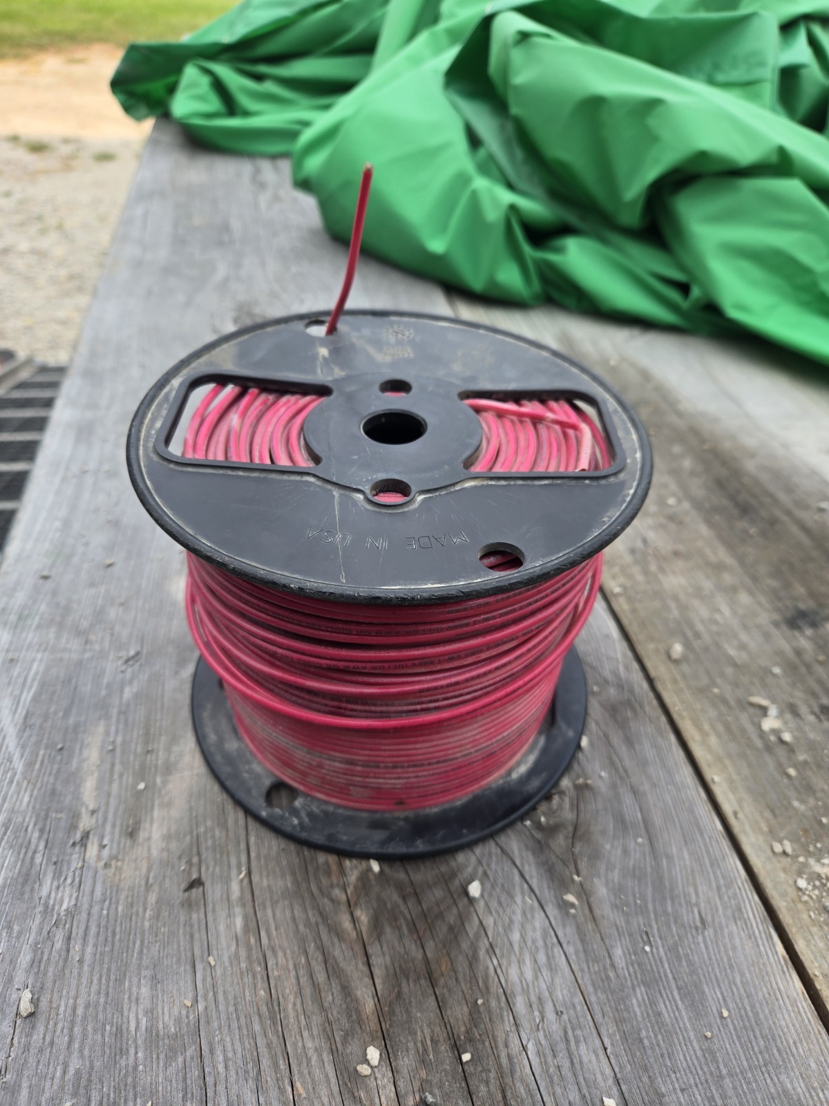 THHN Wire 12 AWG Solid Copper Building Cable 500ft RED