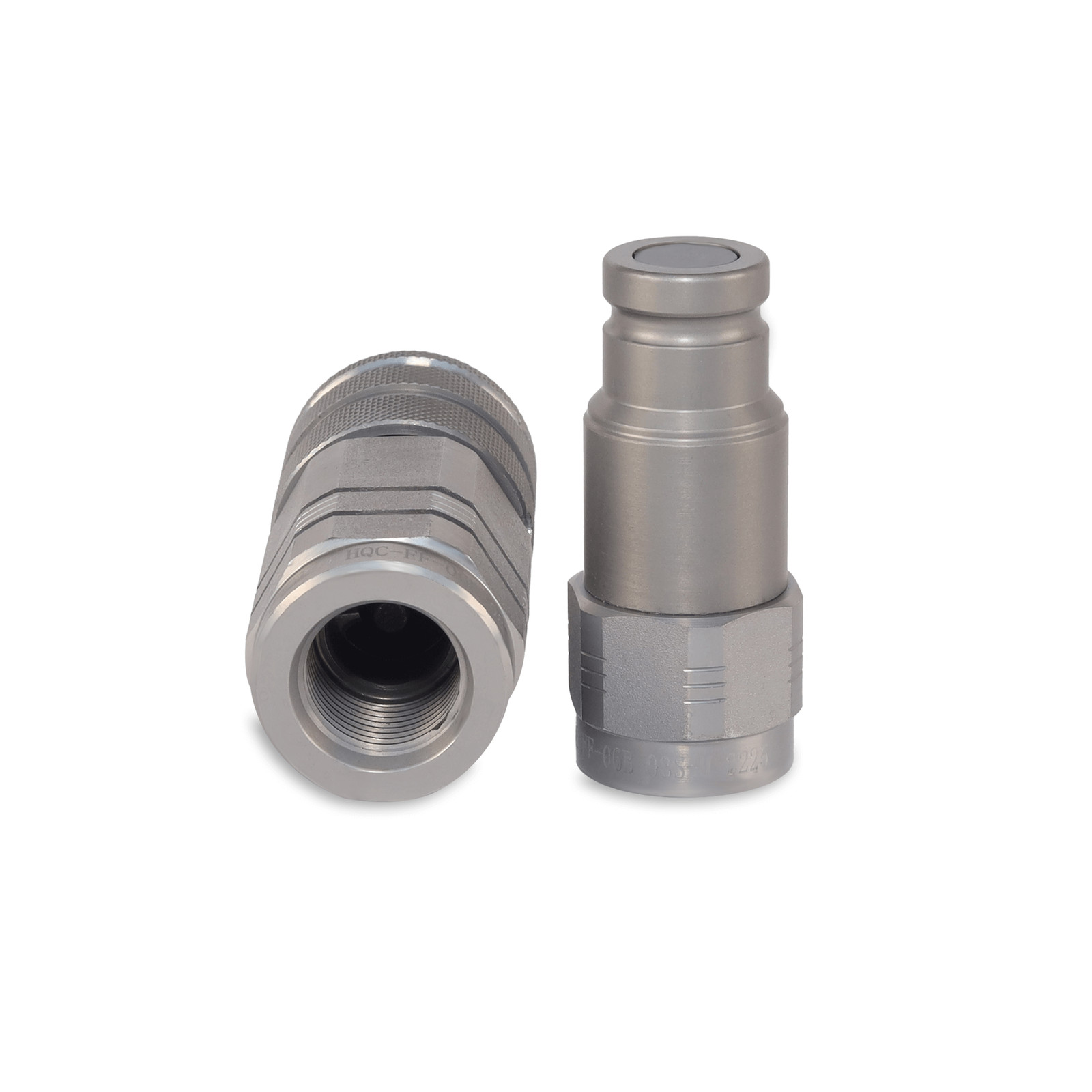 3/8″ Flat Face Hydraulic Quick Couplers Set – 1/2″ SAE Thread