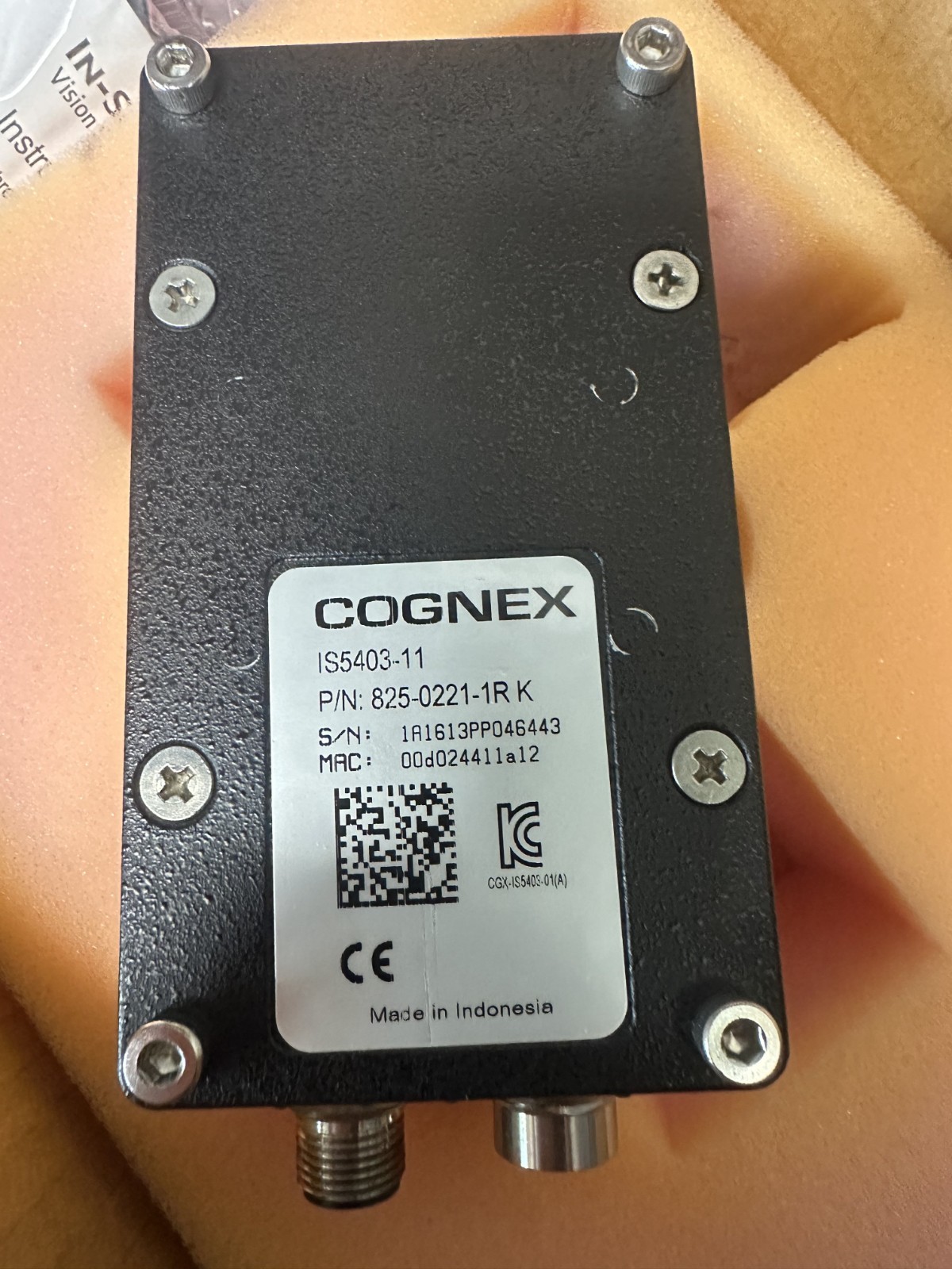 Cognex 825-0221-1R K Machine Vision with Lens, Shipped Priority