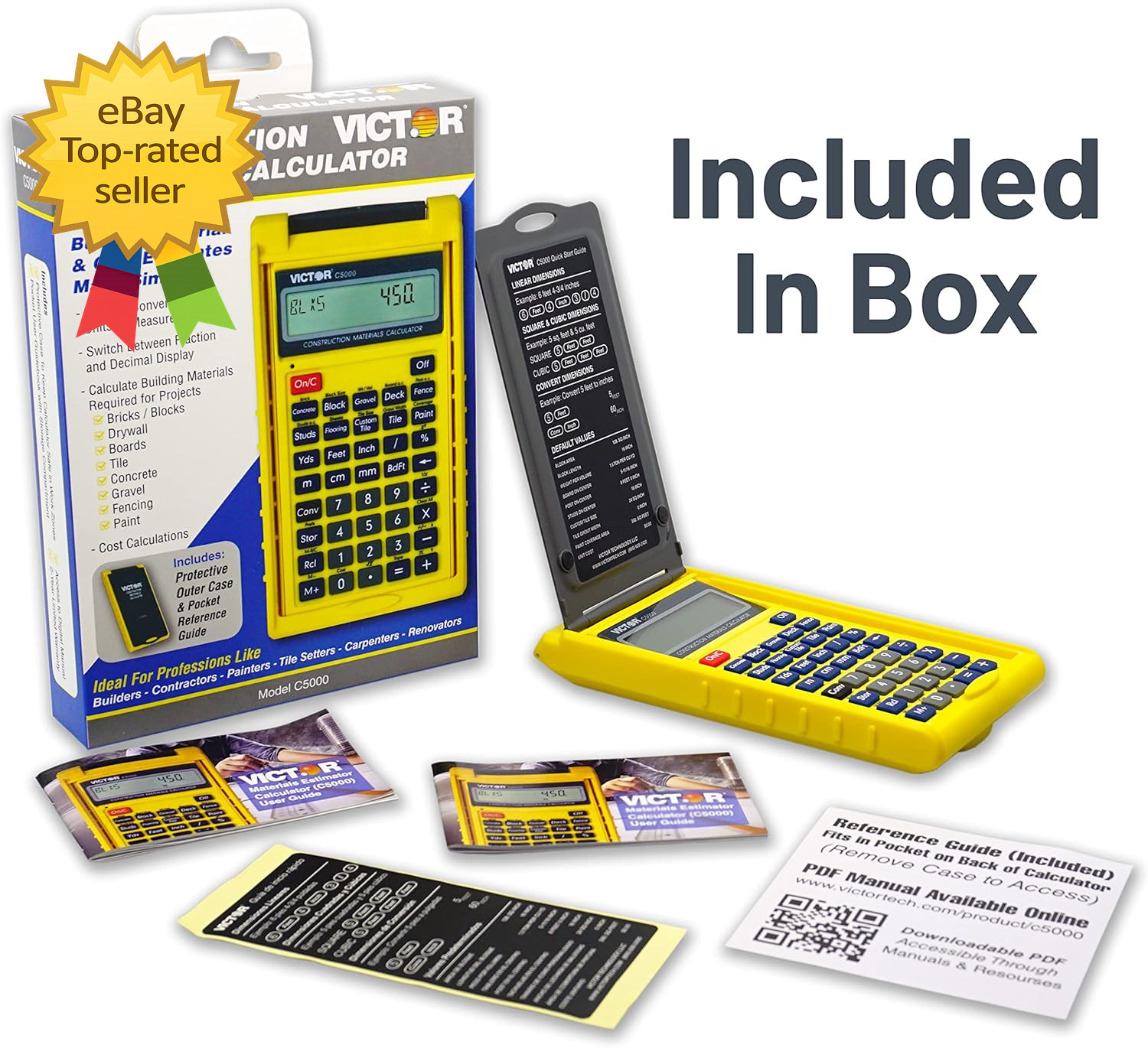 Construction Materials Calculator with Protective Case