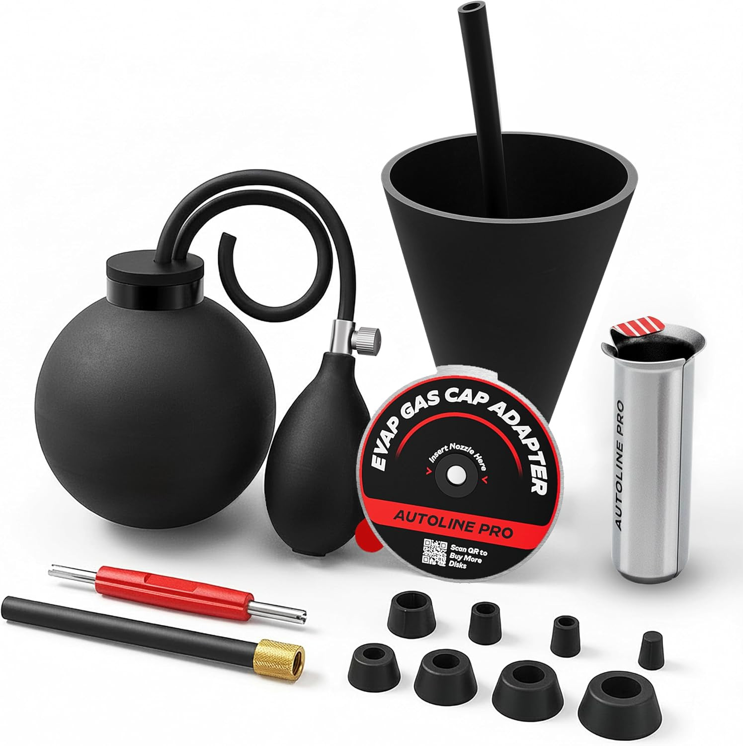 Automotive EVAP Smoke Machine Premium Accessories(5) – Universal Gas Cap Adapter