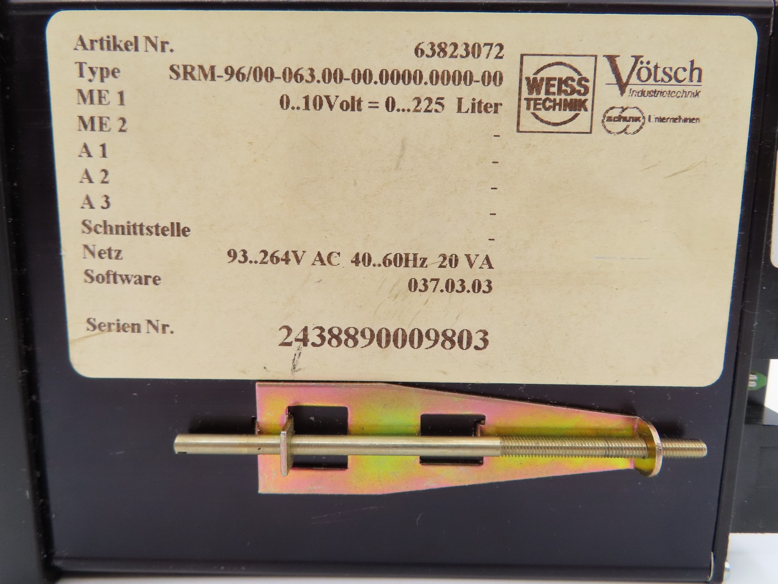 JUMO Dicon SM SRM-96/00-063.00-00.0000.0000-00 Temperature Controller