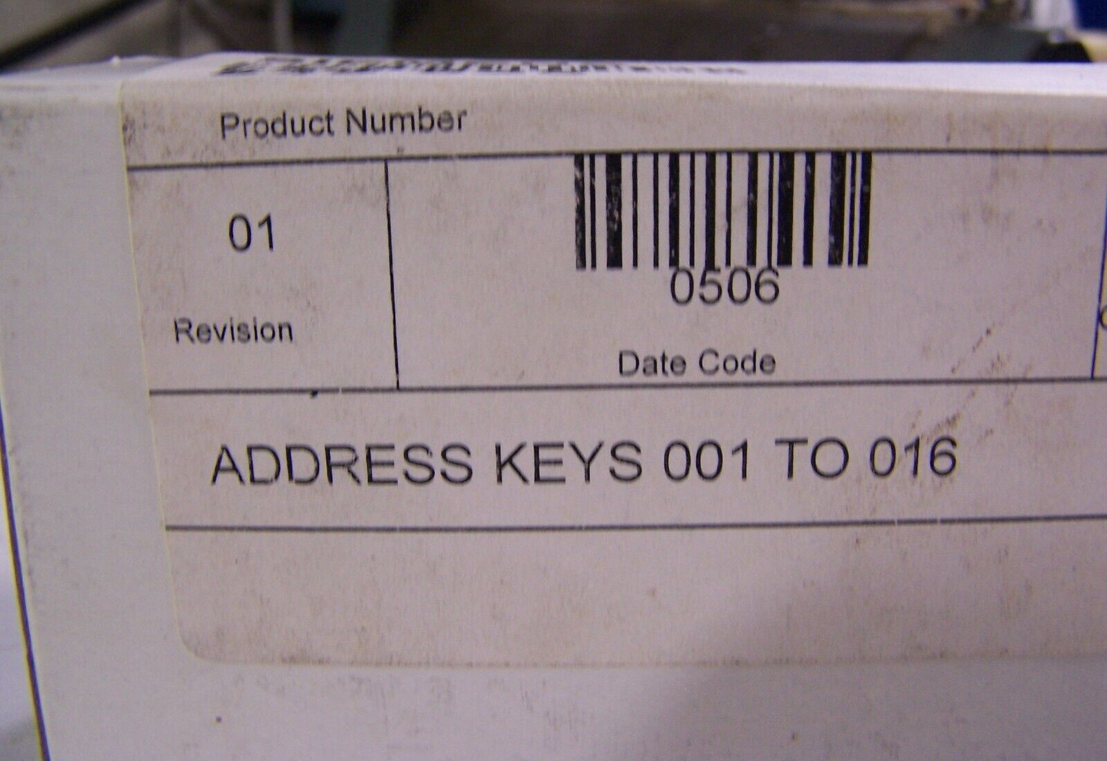 NEW SIEMENS ADDRESS KEYS 001 TO 016 MODEL NO. 545 825