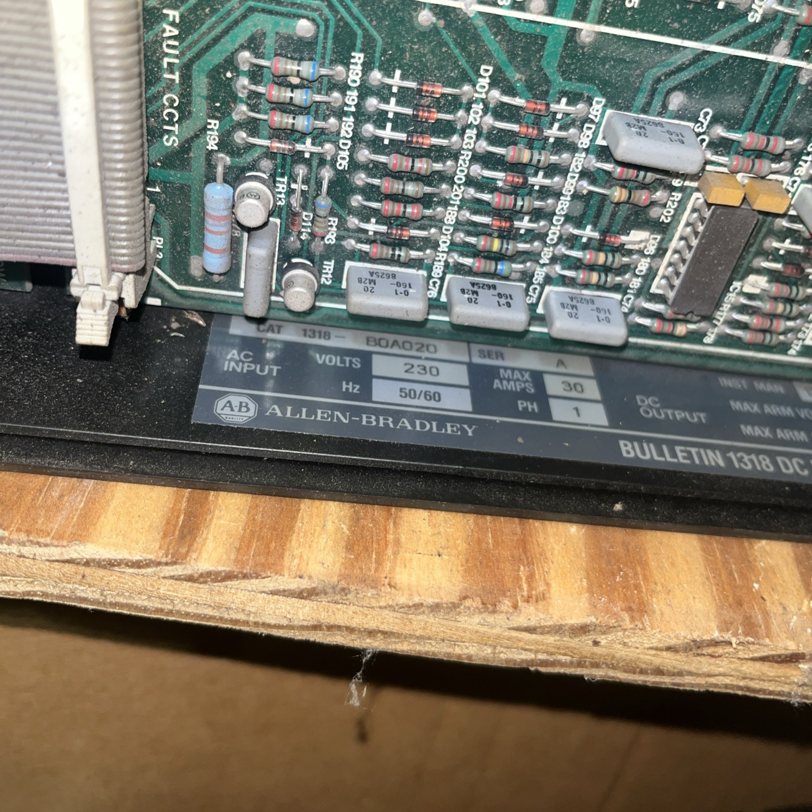ALLEN BRADLEY 1318-BOA020 SER. Listed as Used Or Not Working Nor Sure