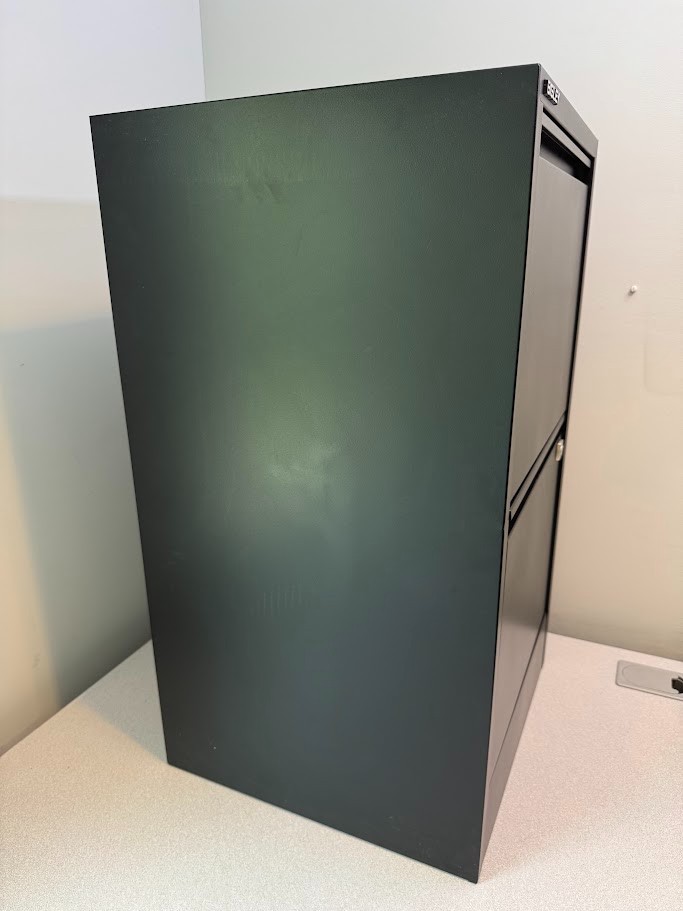 NEW! Bisley 2-Drawer Flush Front File Cabinet – Black **REDUCED PRICE**