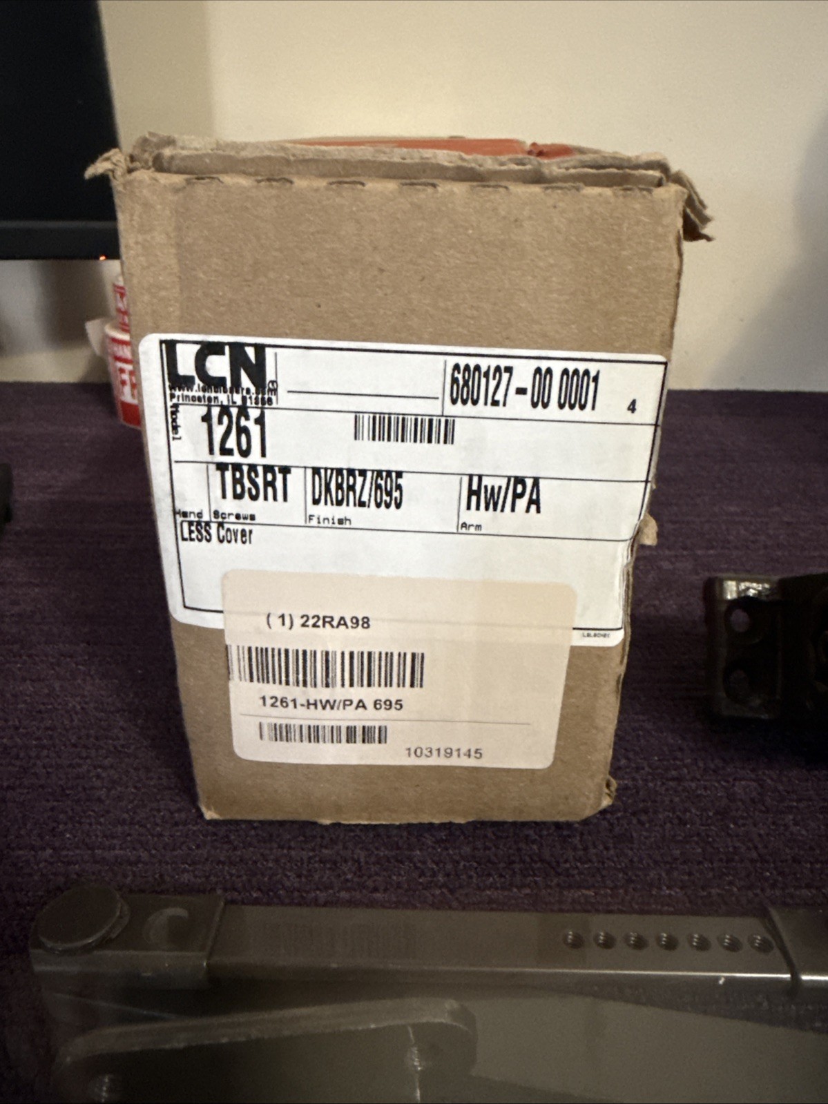 LCN 1261 Surface Mounted Door Closer Brown New Open Box