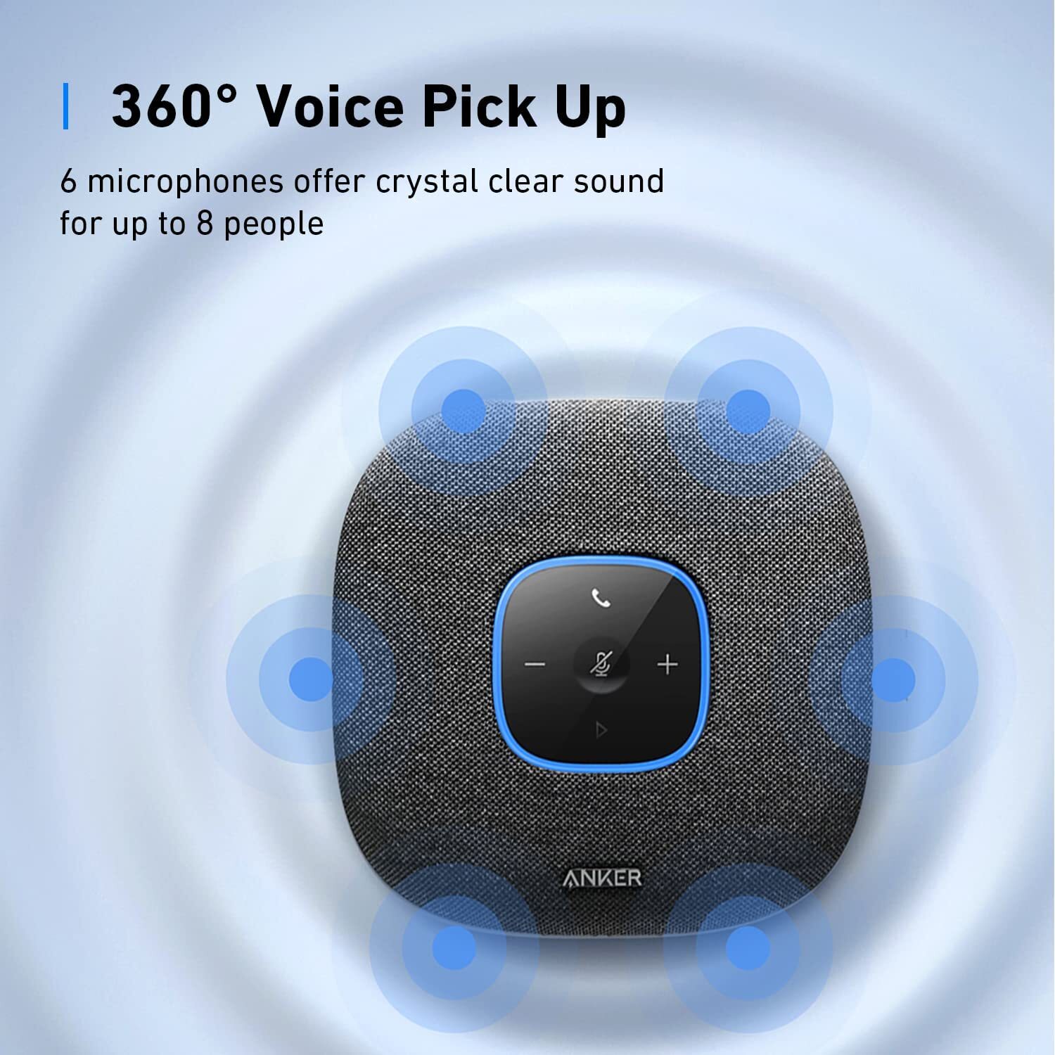 Anker PowerConf S3 Bluetooth Speakerphone Conference Speaker for Meeting |Refurb