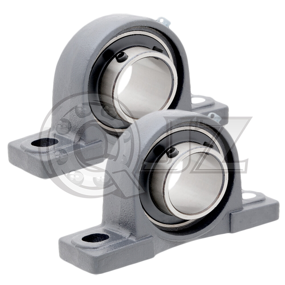 [2-Pack] UCP212-37 Cast Iron Pillow Block Bearing Housed Unit [2-5/16 in Bore]