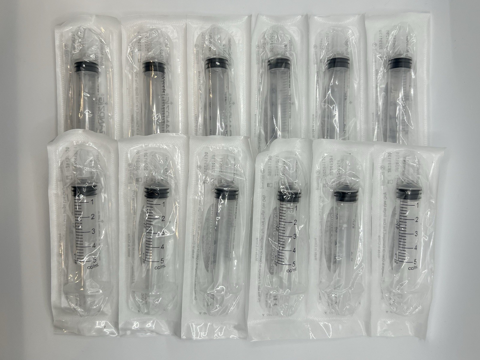Brandzig 5ml Oral Syringe With Cap x12 Pieces. Sealed New