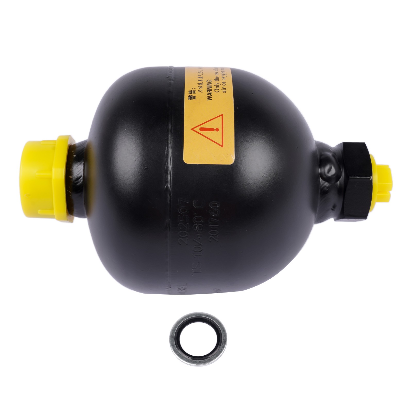 Hydraulic Diaphragm Accumulator 4786PSI,20 cu in (0.32L) ,Thread G1/2 (ISO 228)
