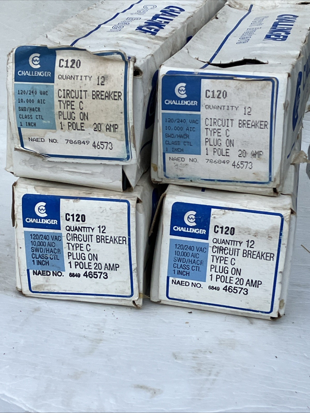 (1 ct.) Challenger C120 BR120 1 Pole 20 Amp Circuit Breaker – New!