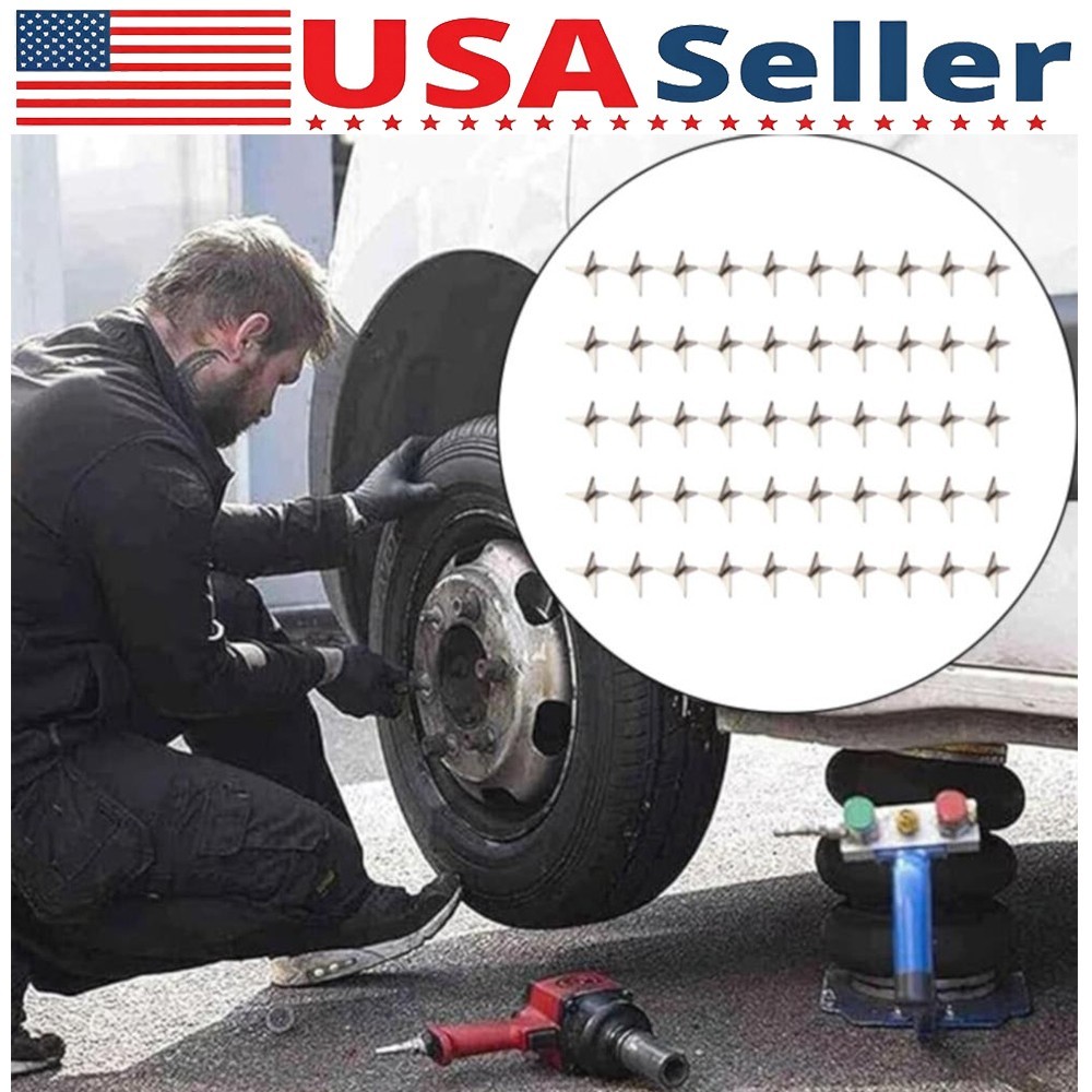 50PCS Tire Puncture Spikes Heavy Portable Duty Carbon Steel Triangle RoadSpikes