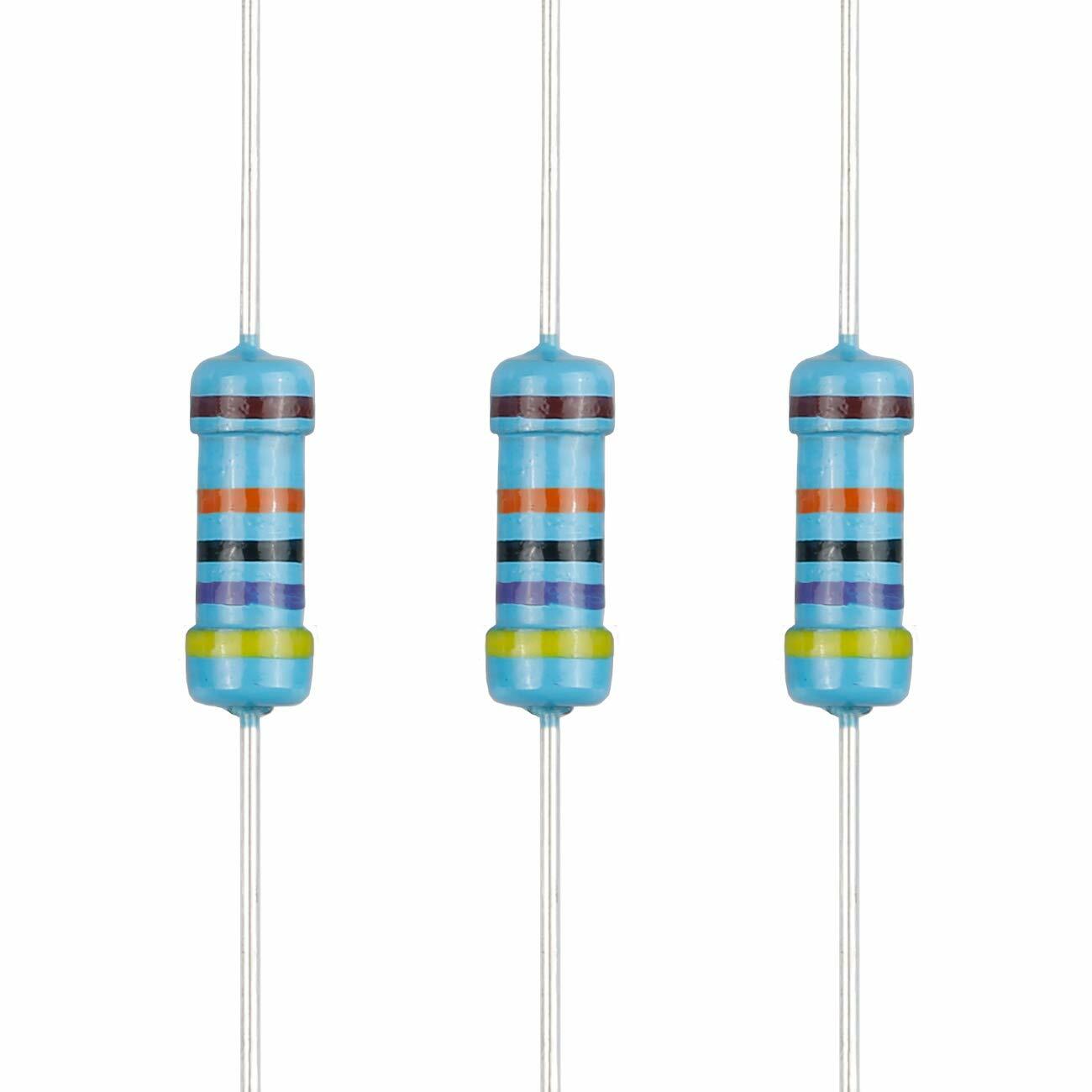 10pcs 470k ohm 1/4 Watts Metal Film Resistors 1% Tolerance Shipped USA