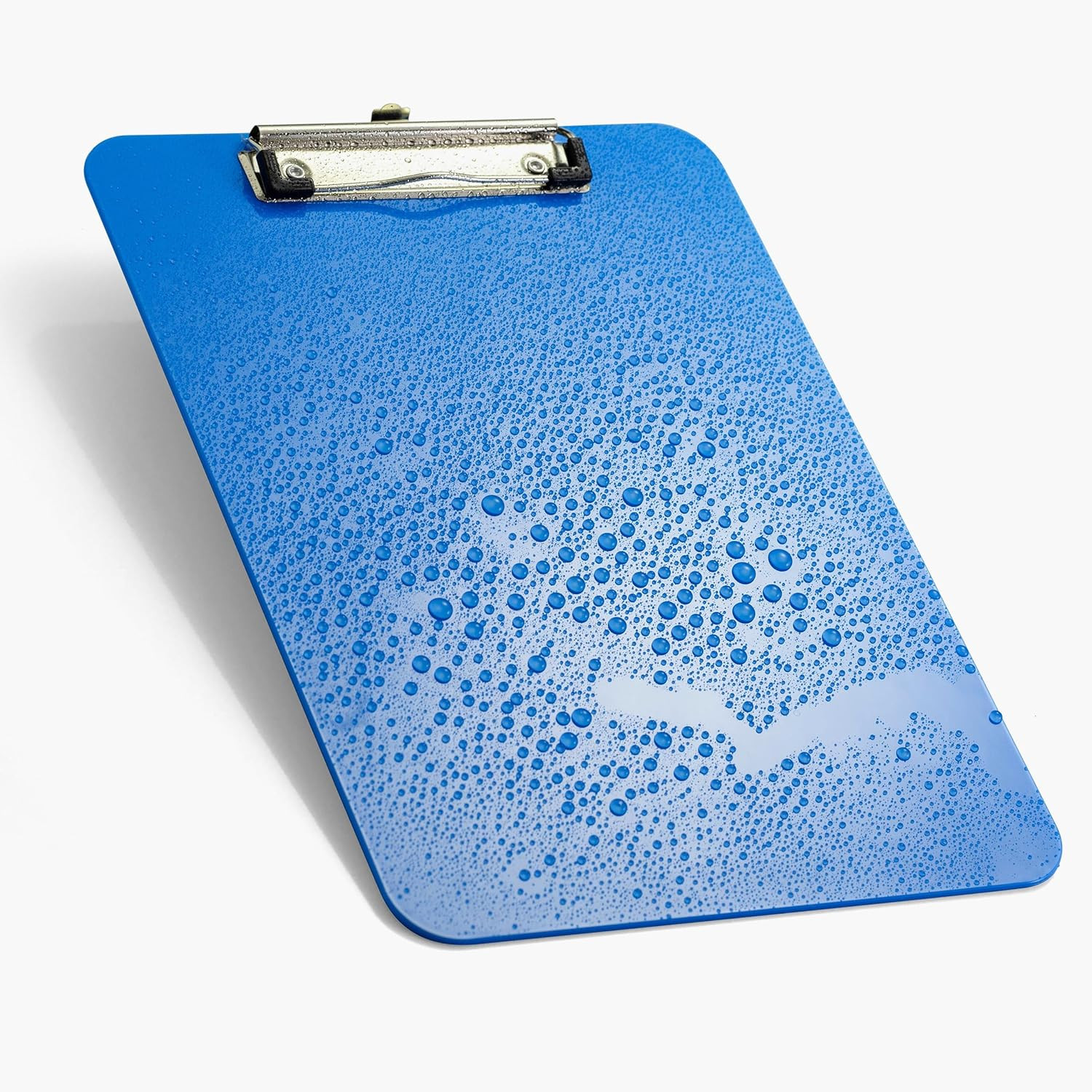 Recycled Plastic Clipboard, Holds 8.5 x 11 Sheets, Blue