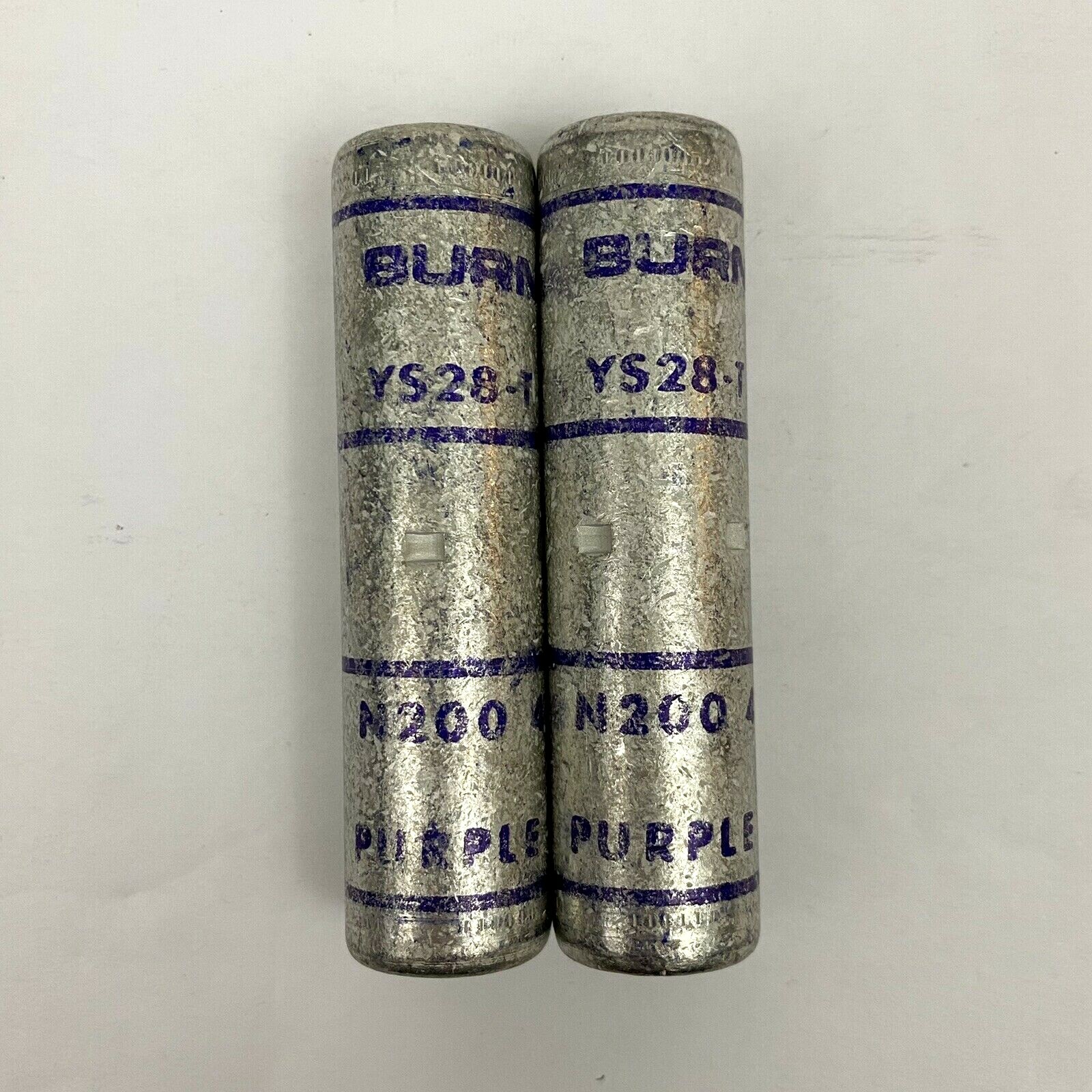 Burndy YS28-T Compression Hylink N200 4/0 STR Purple Die 15 YS28T – 2 Pcs NO PKG