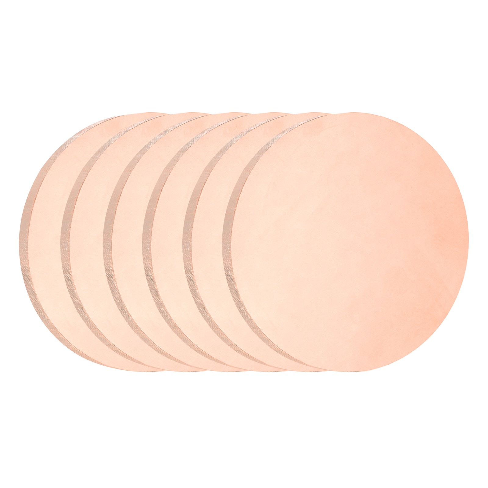 6Pcs 0.04″ Thick 0.8″ Dia C1100 Pure Copper Sheet INDUSTRIAL Copper Round Plate