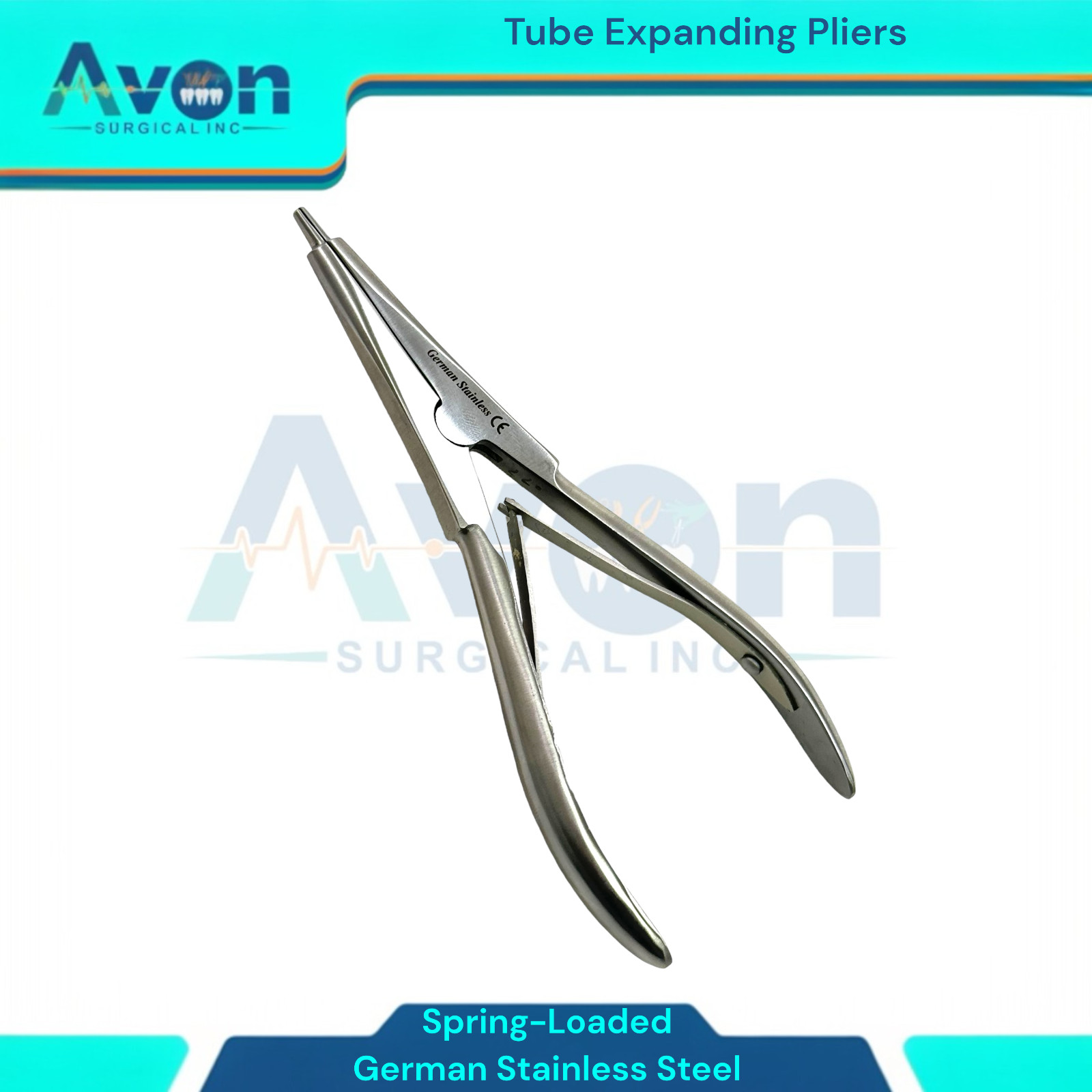 Multi-Function Tube Expanding Pliers, Hearing Aid Tubing Expander, Spring-Loaded