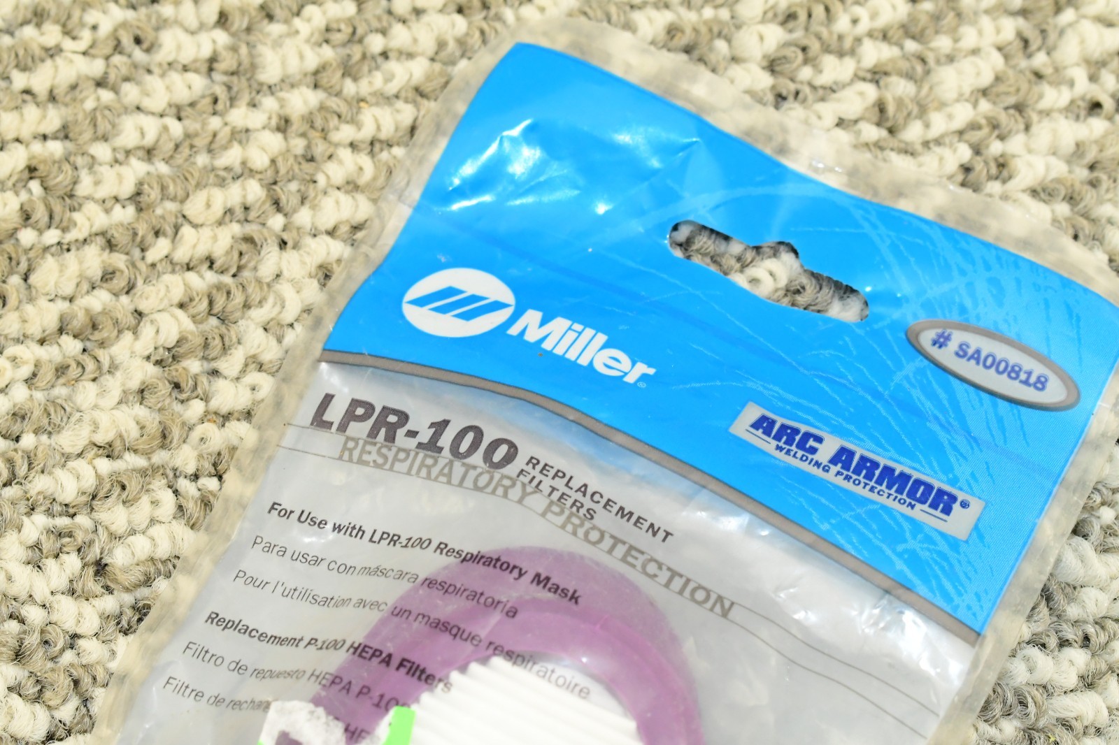Miller SA00818 Replacement Cartridge P100 Filter Miller Welding Respirator 1 Set