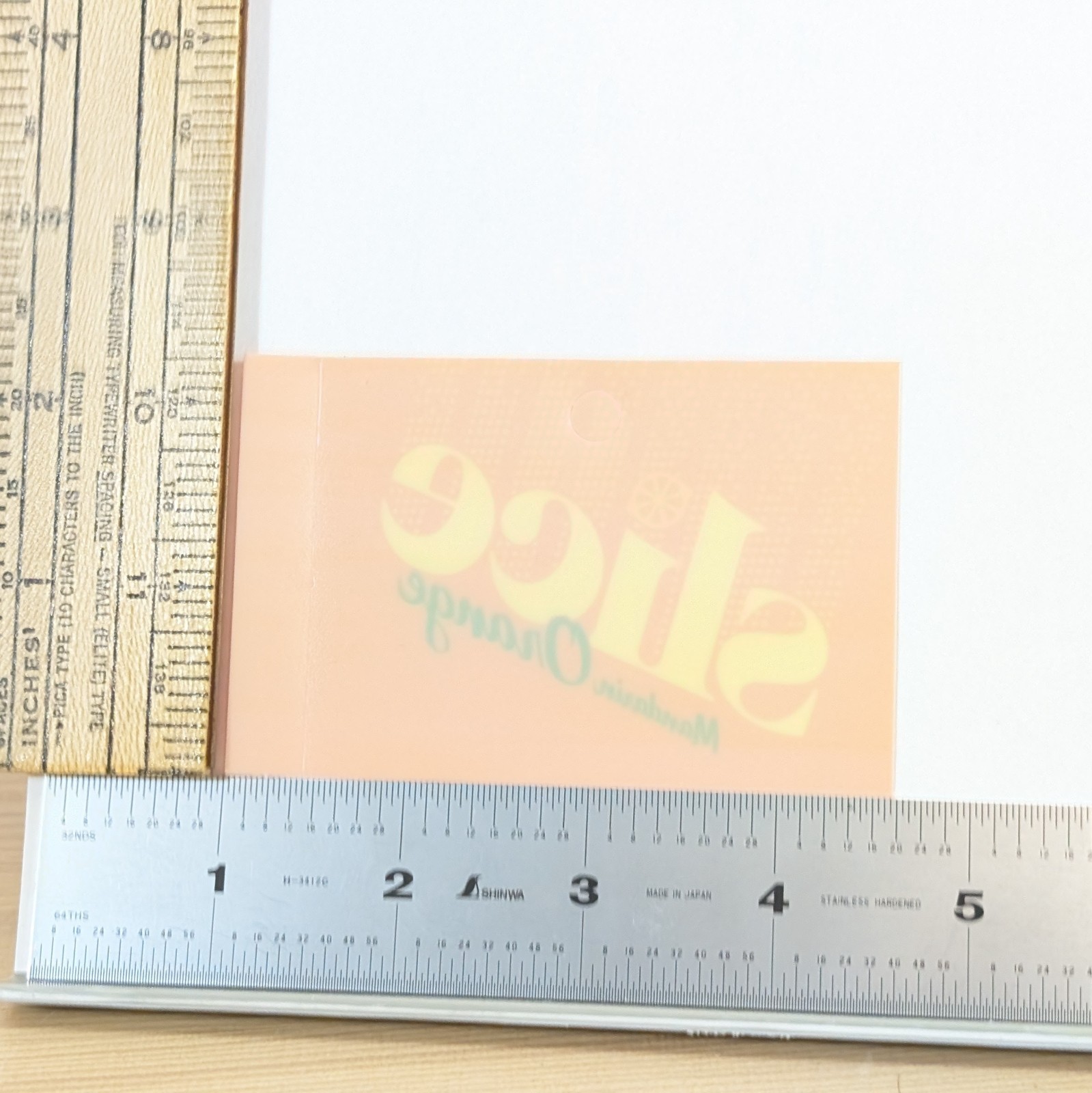 Slice Mandarin Orange vintage NOS Soda Vending Machine Flavor Strip retro