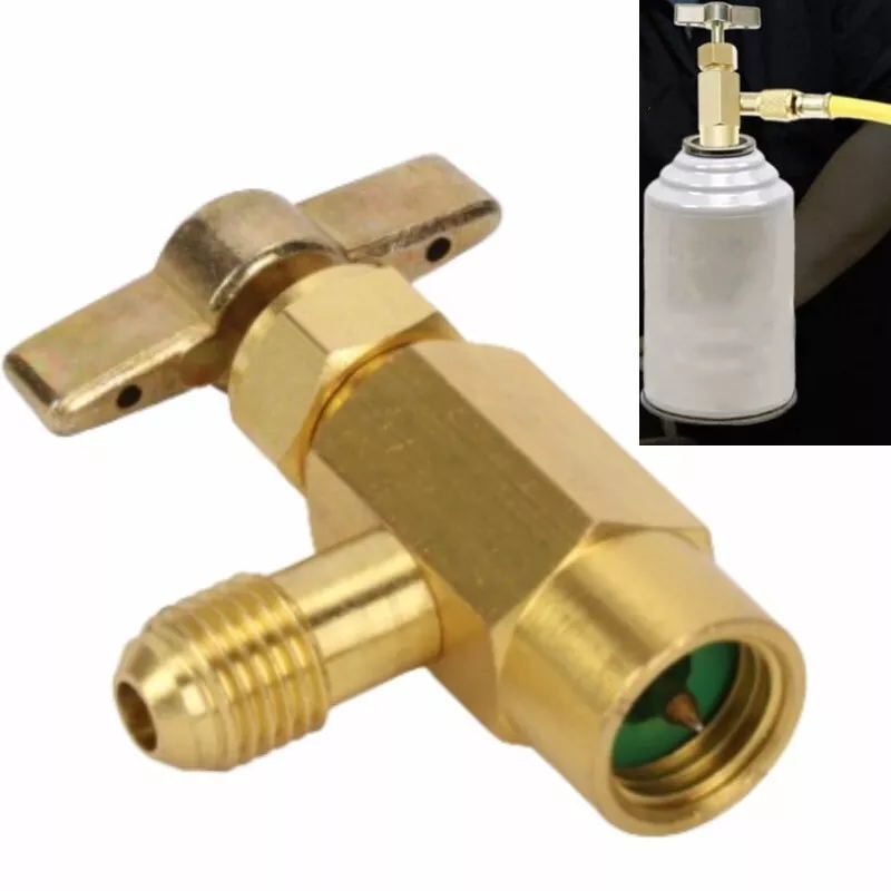 1/2″Acme 1/4″SAE Refrigeration Can Tap Opener Tank Adapter Dispensing Valve Tool