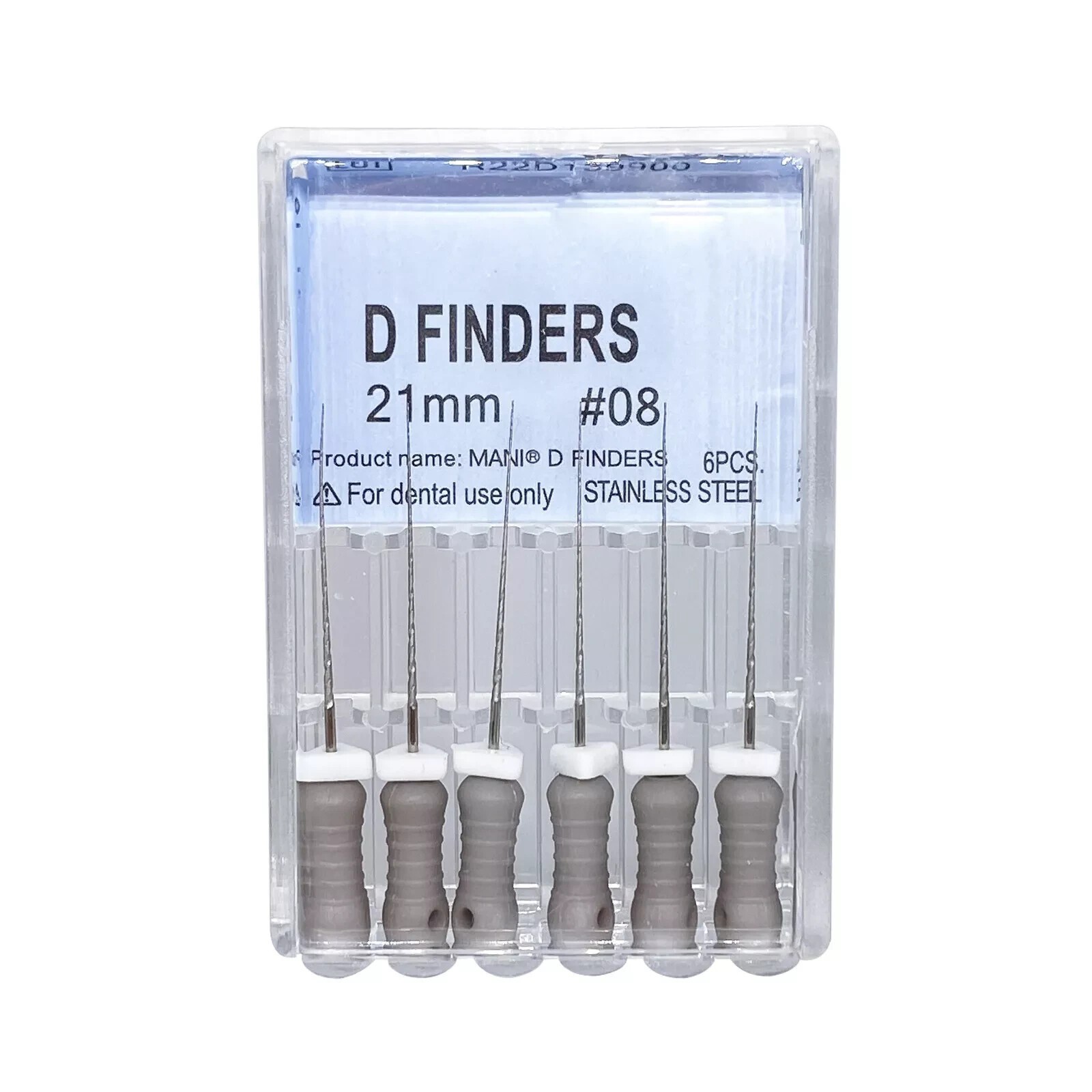 6pcs/pack Dental D Finders Endodontic Files for Calcified/Curved Canals