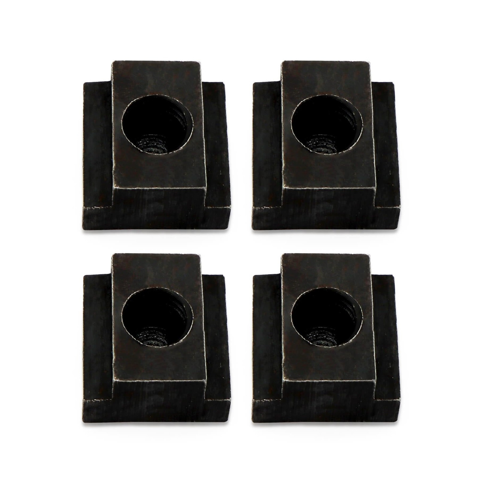 T-Slot Nut Black Oxide Finish, 1/2″-13 Thread Size 5/8 in Table Slot Size 4Packs