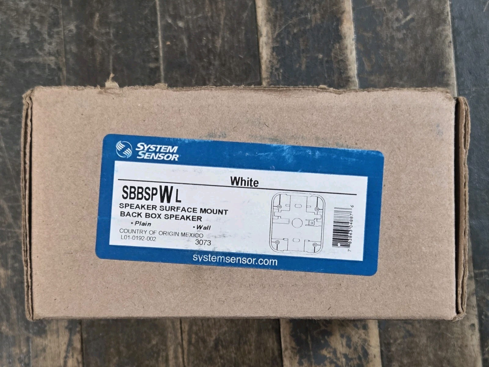 SYSTEM SENSOR SBBSPWL L-SERIES WHITE SURFACE WALL MOUNT SPEAKER BACKBOX – NEW
