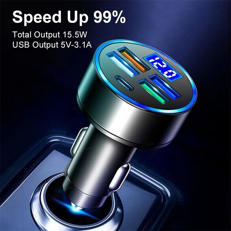 12V Digital LED Display Voltmeter Voltage Gauge Panel Meter For Car Motorcycle
