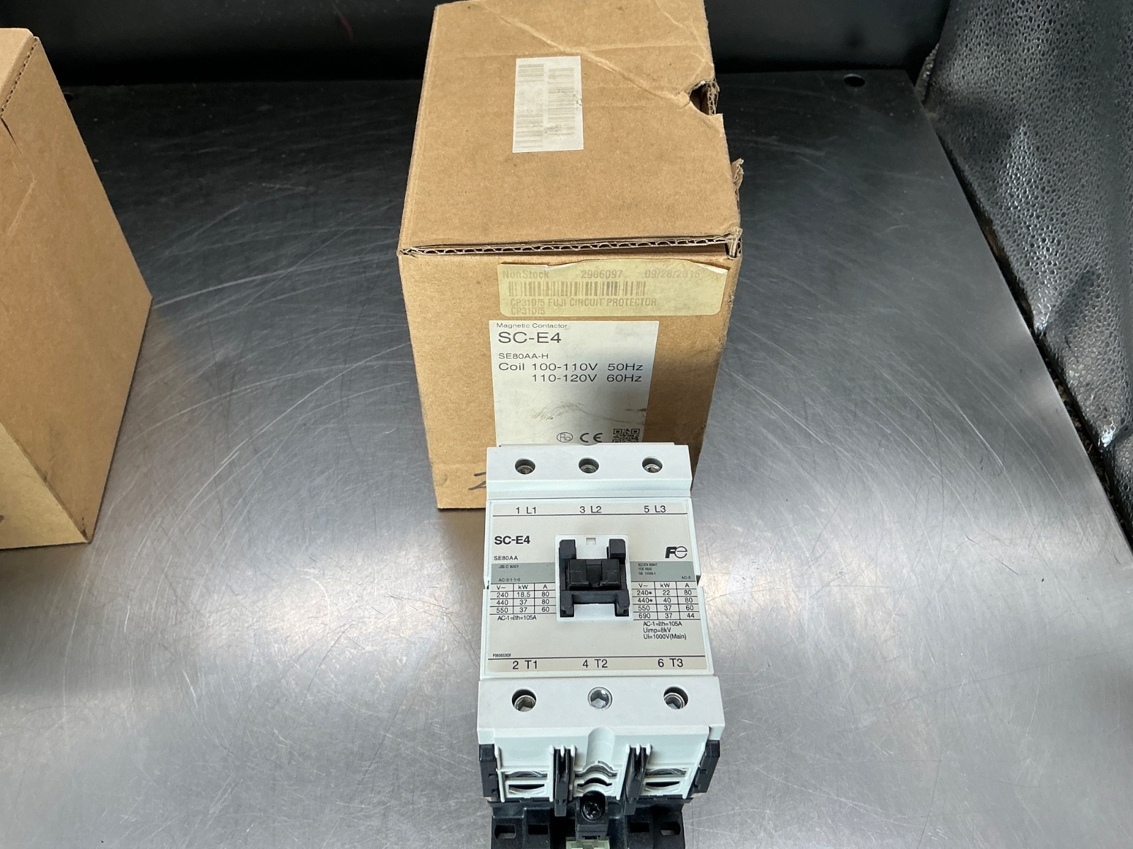 Fuji SC-E4 Magnetic Contactor 100-110v 50Hz, 110-120v 60Hz