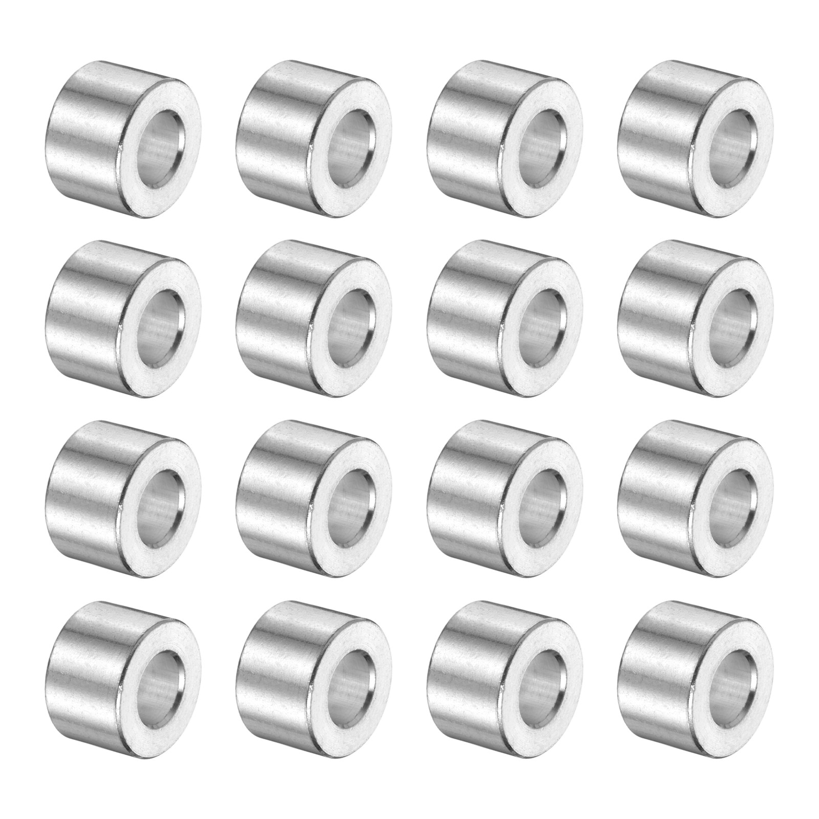 16Pcs Aluminum Spacer 3/8″ OD x 3/16″ ID x 1/4″ Length for M5 Screw