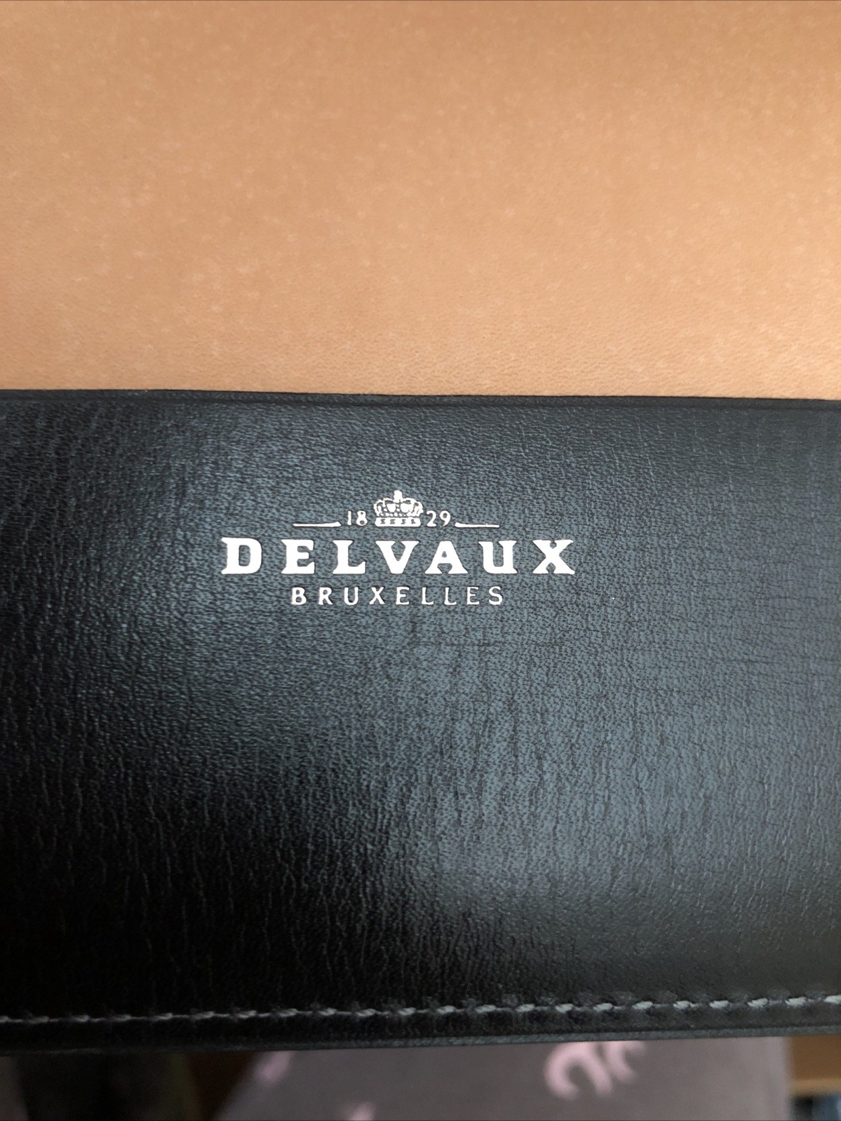 IBM Vintage 1990 Conference Planner Portfolio Organizer Delvaux Leather