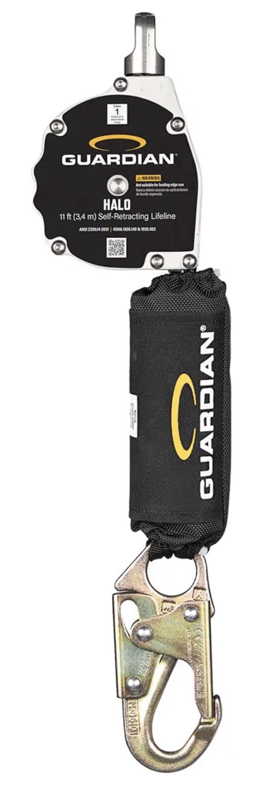 Guardian 10900 Halo Web Personal Self Retracting Lifeline (SRL), 11 Ft