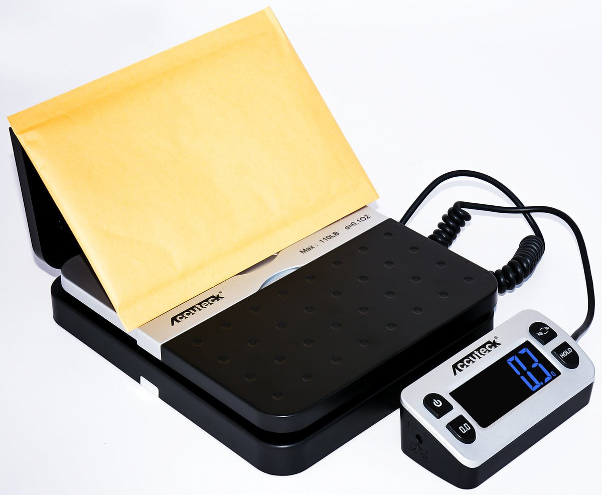 ACCUTECK 8580 High Capacity 110 Lbs High Accuracy 0.1OZ Digital Postal Scale wit