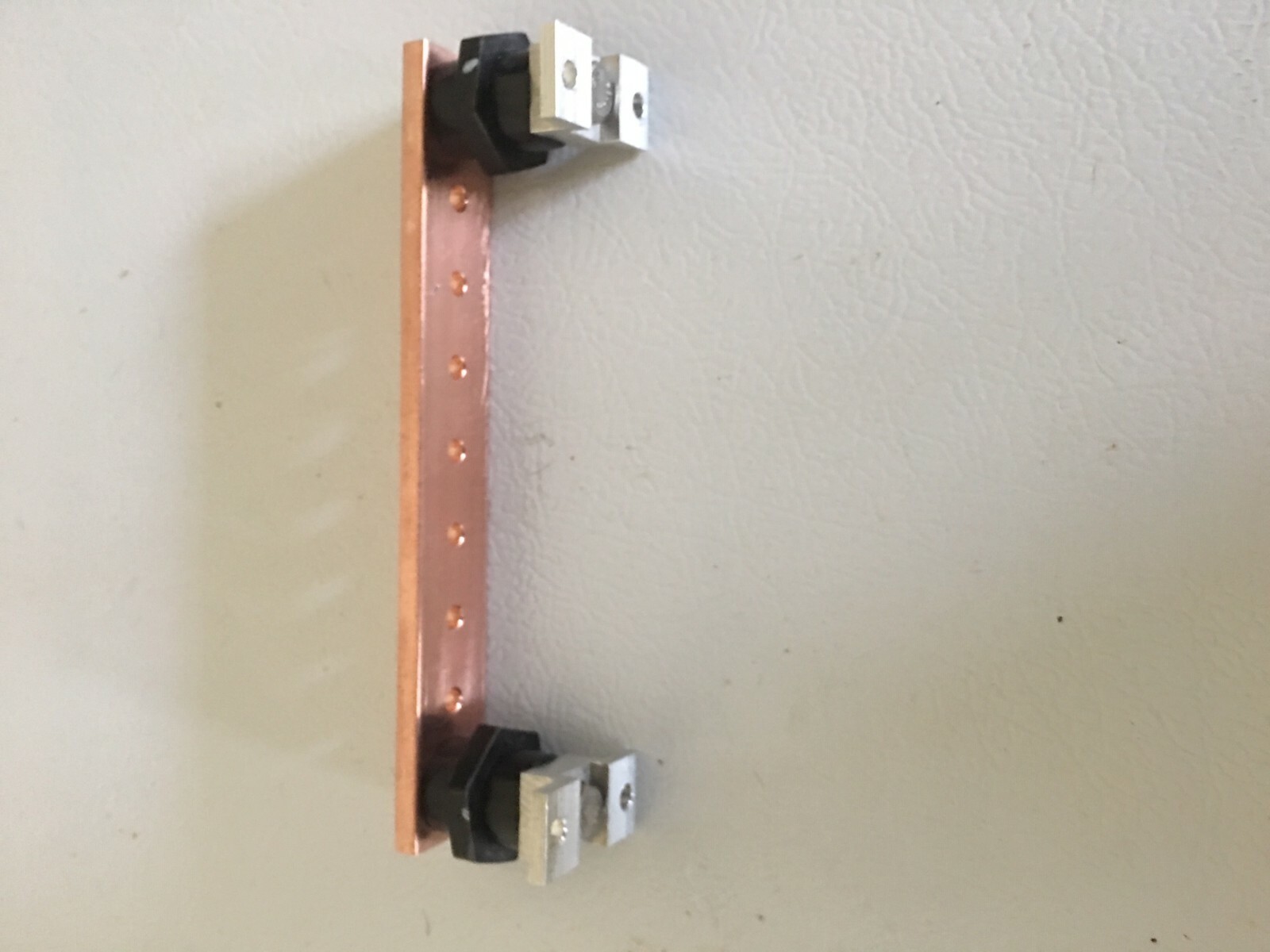 1″ x 7″ x 0.25″ Copper Busbar – Power Distribution Bus Bar – Terminal Block