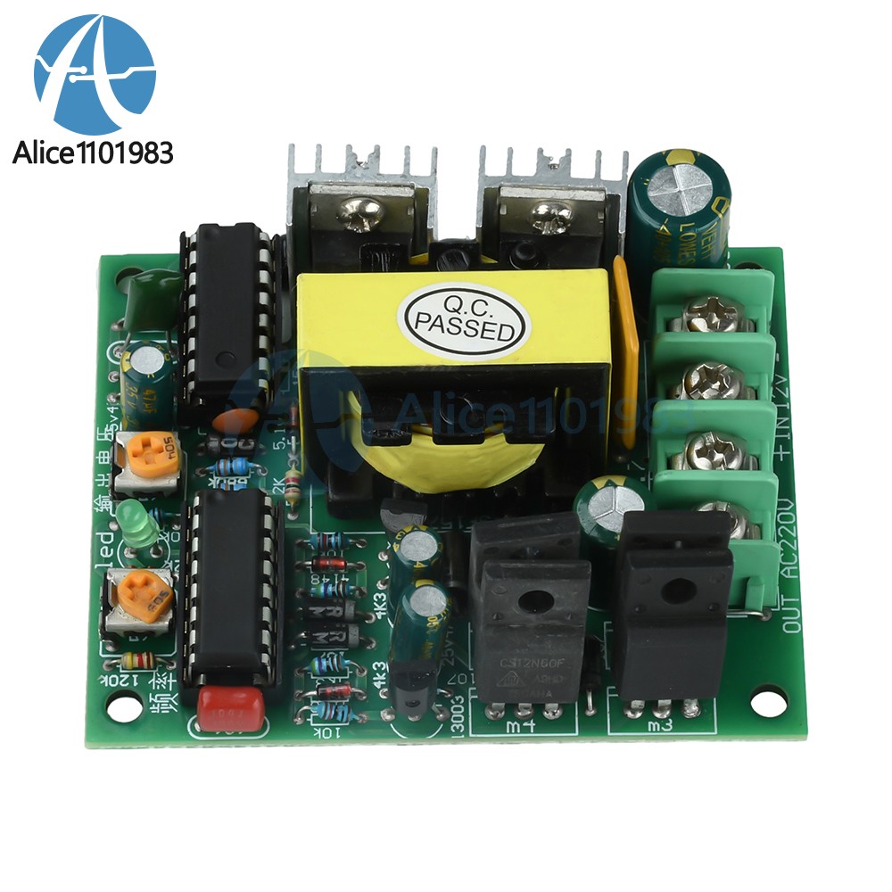 DC 12-14.5V to AC 220V Inverter Module 50-100W DC-AC Step-Up Transformer Module