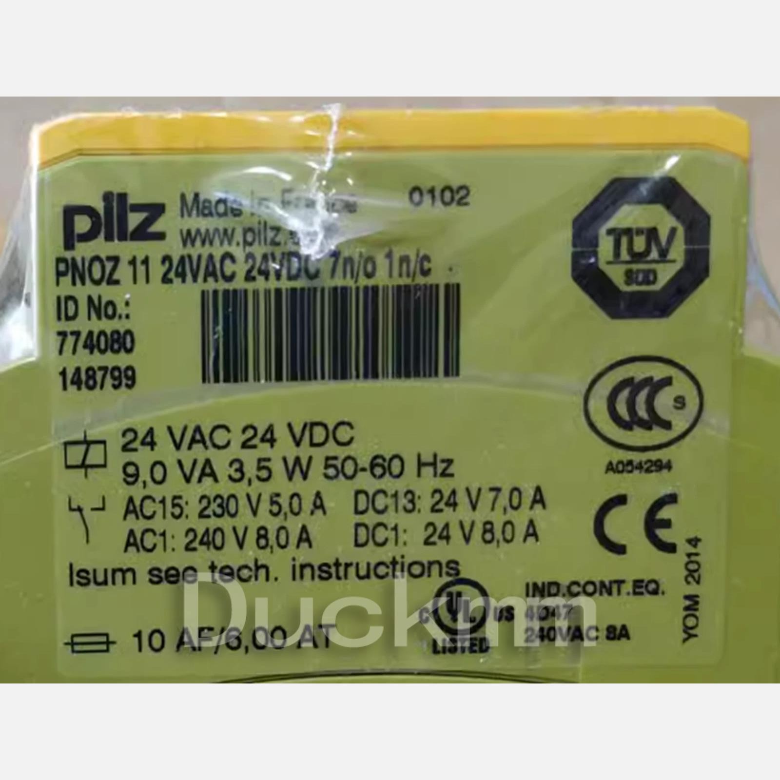 1pc New Pilz 774080 safety module PNOZ 11 24VAC 24VDC 7n/o 1n/c #AT US Free TAX