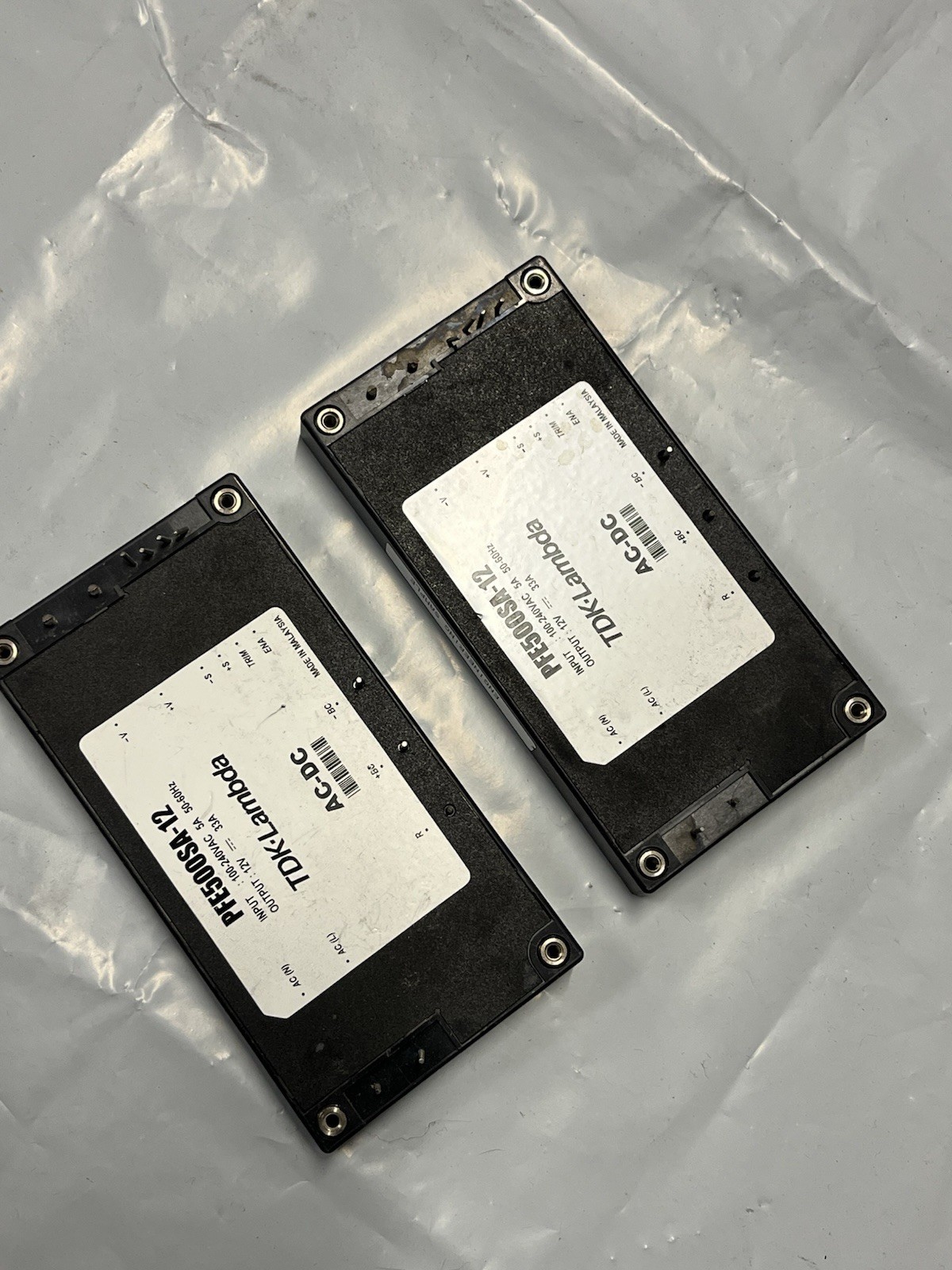 Lot Of 2,TDK-Lambda PFE500SA-12 AC-DC Power Supply 12V 33A 500W
