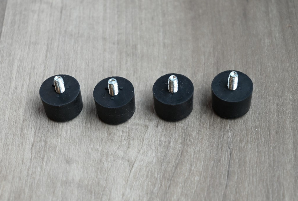 Bench Grinder Rubber Feet 4pk & Hardware | Baldor Dayton Jet | Reduces Vibration