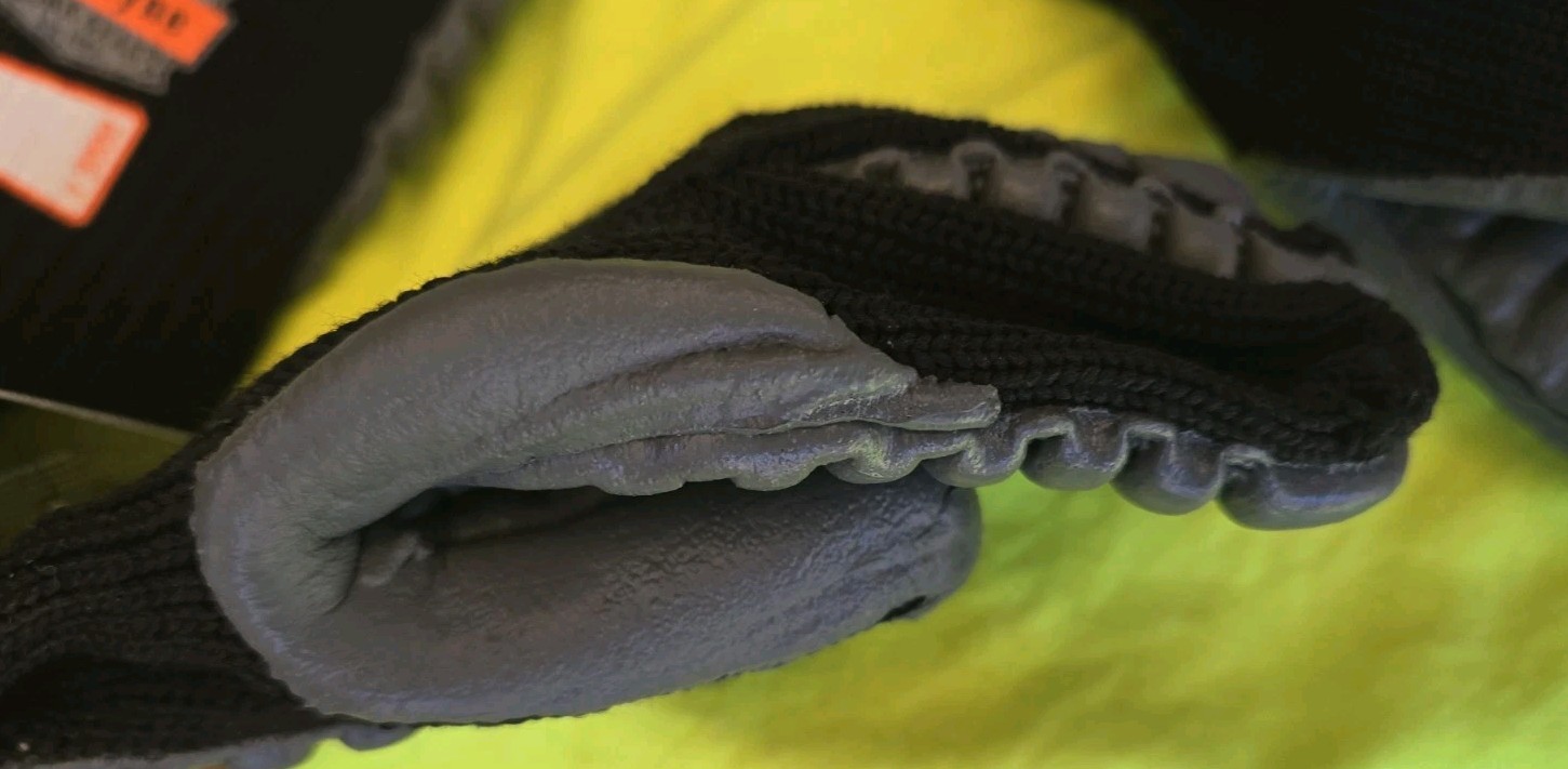 2 NEW PAIRS ERGODYNE PROFLEX ANTI-VIBRATIONS GLOVES #9000 LARGE BLACK & GRAY