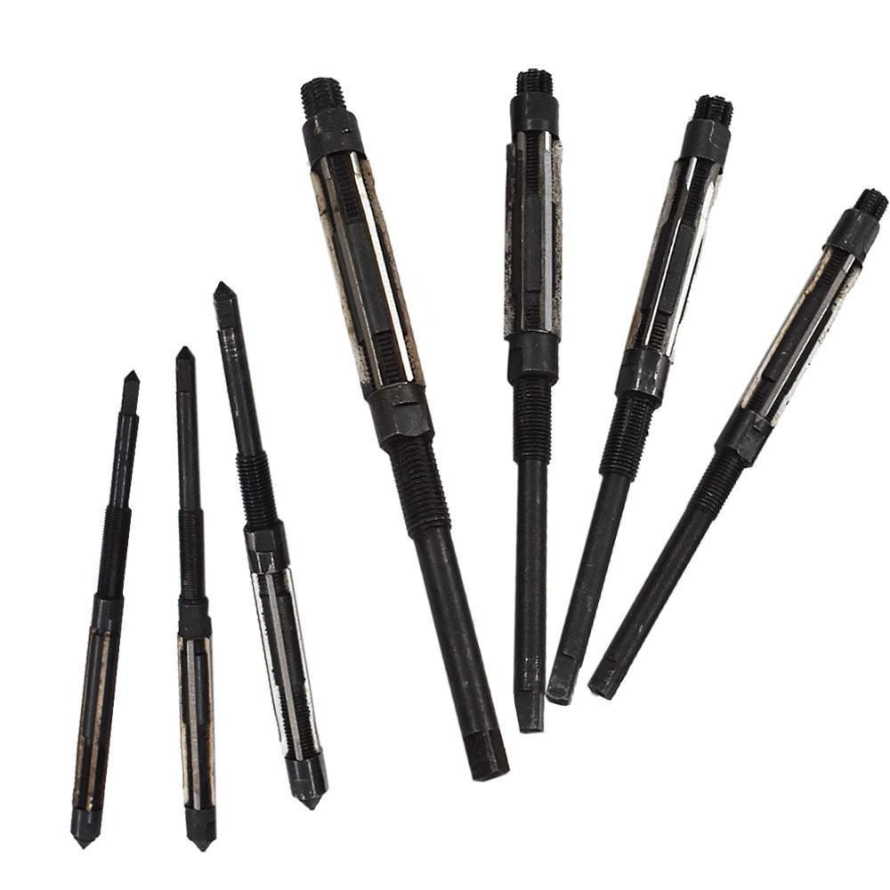 7 Pieces Adjustable Hand Reamers Set 8/A to 2/A Size 1/4 -15/32” HSS