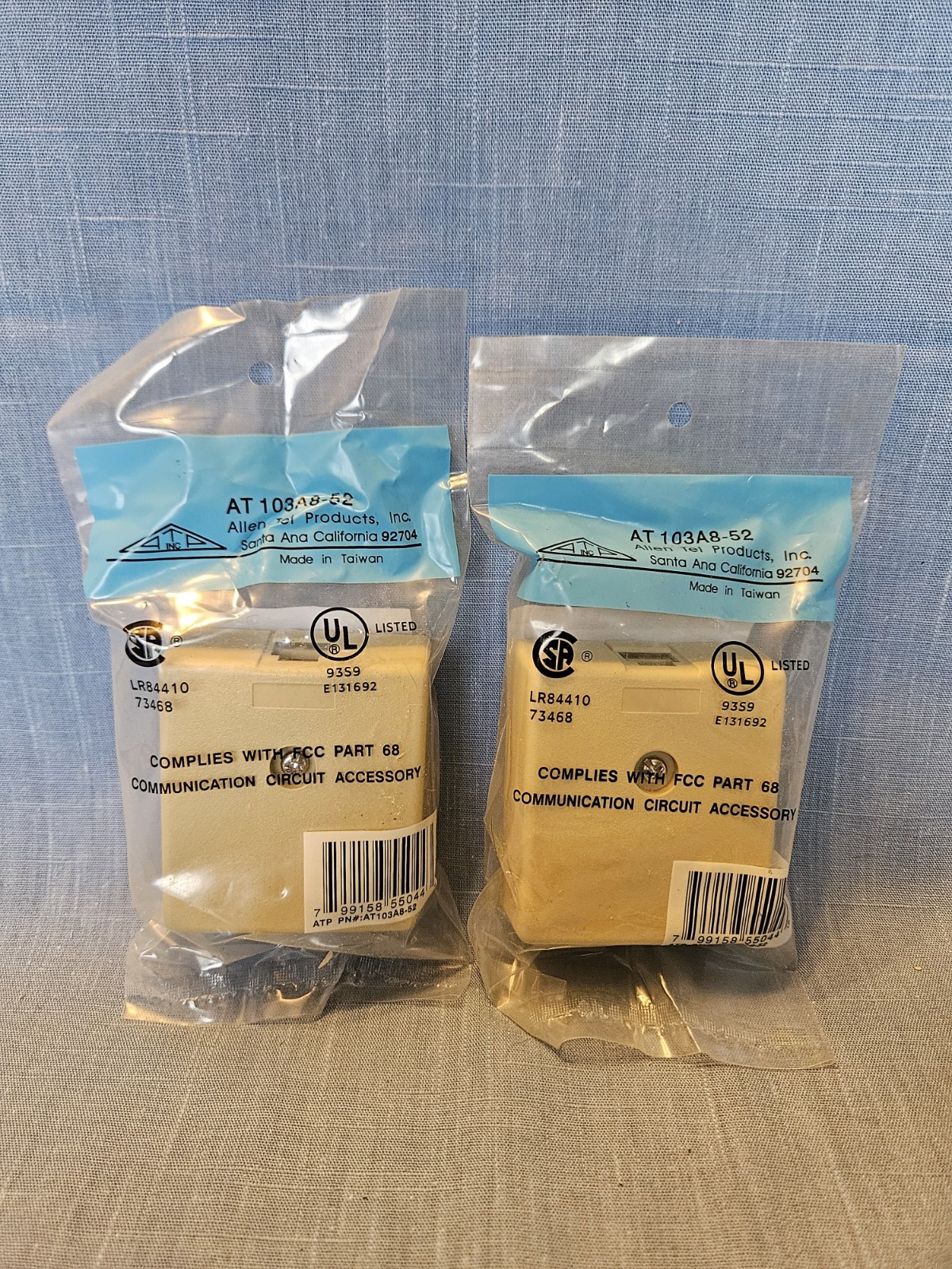 Set Of 2 New Sealed AT103A8-52 8 Cond. Modular Jacks Surface Mount Phone Line
