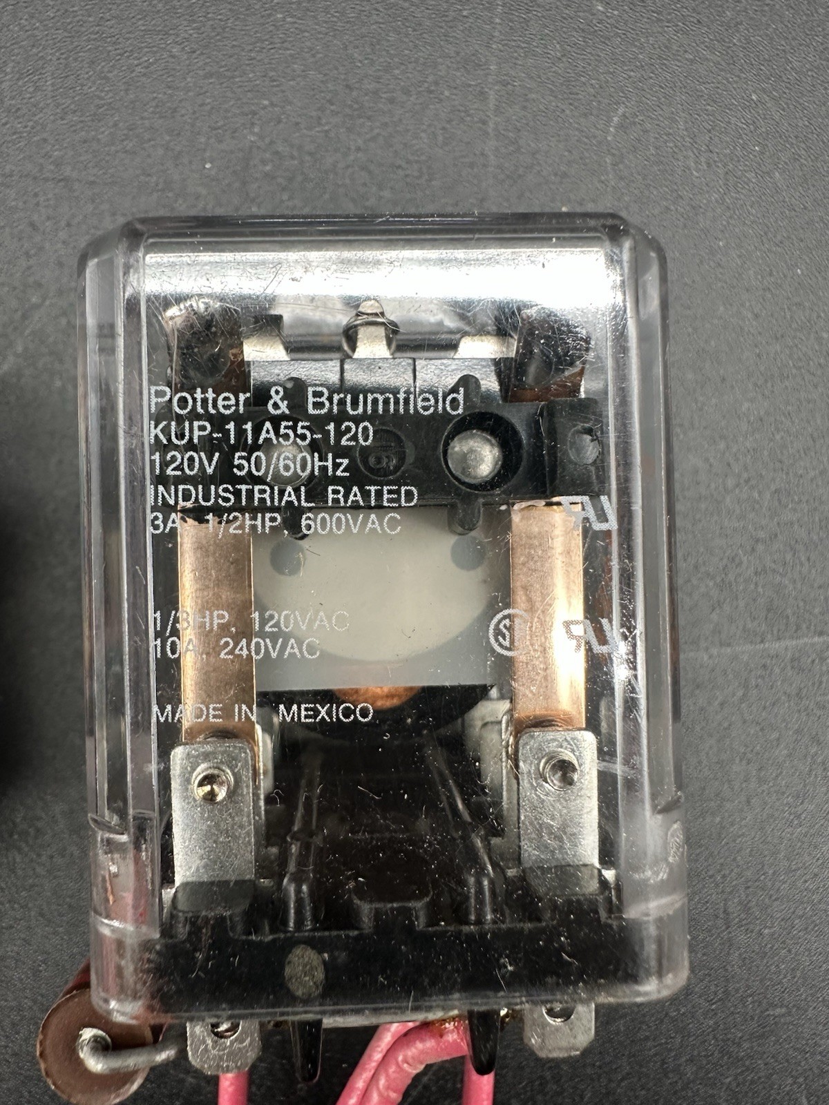 X2 Potter & Brumfield KUP-11A55-120 Plug-In Relay w/ Flange 120VAC Coil DPDT B44