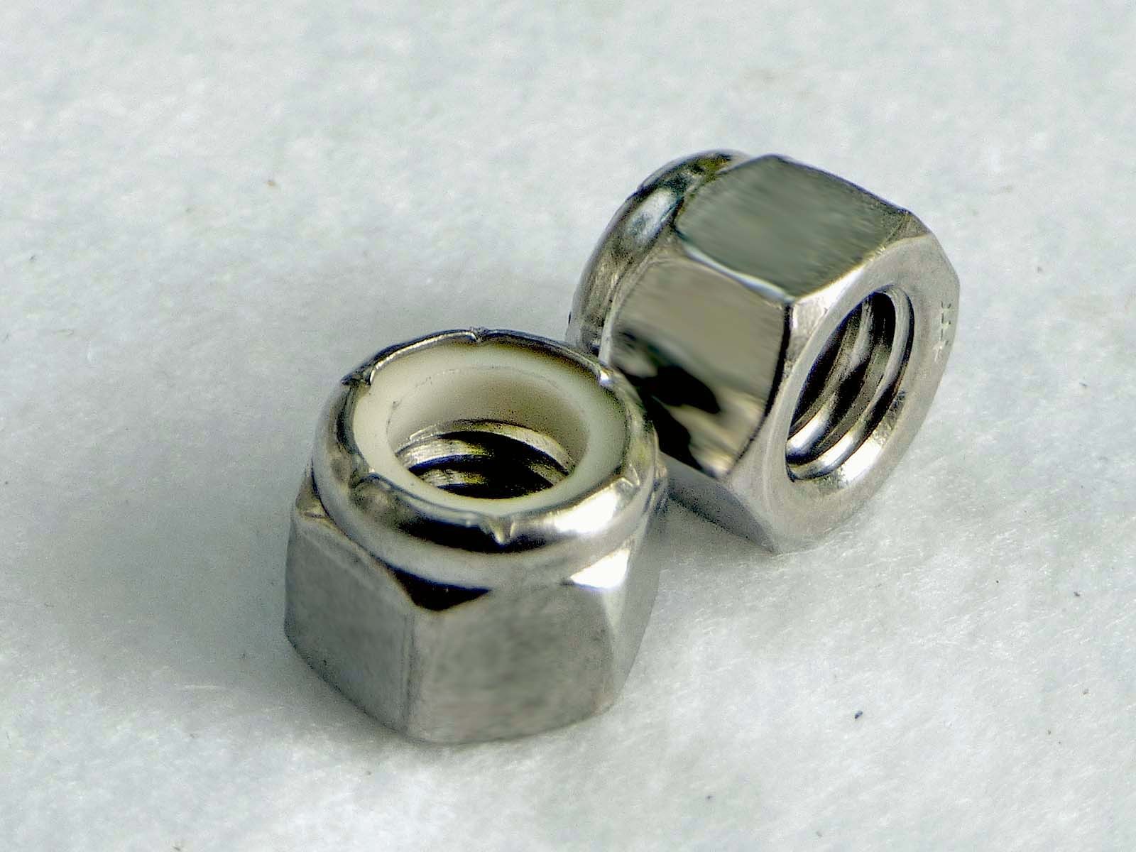 Nylon Insert Lock Nuts 3/8”-16 – (Qty 8) – Nyloc Stop – Stainless Steel