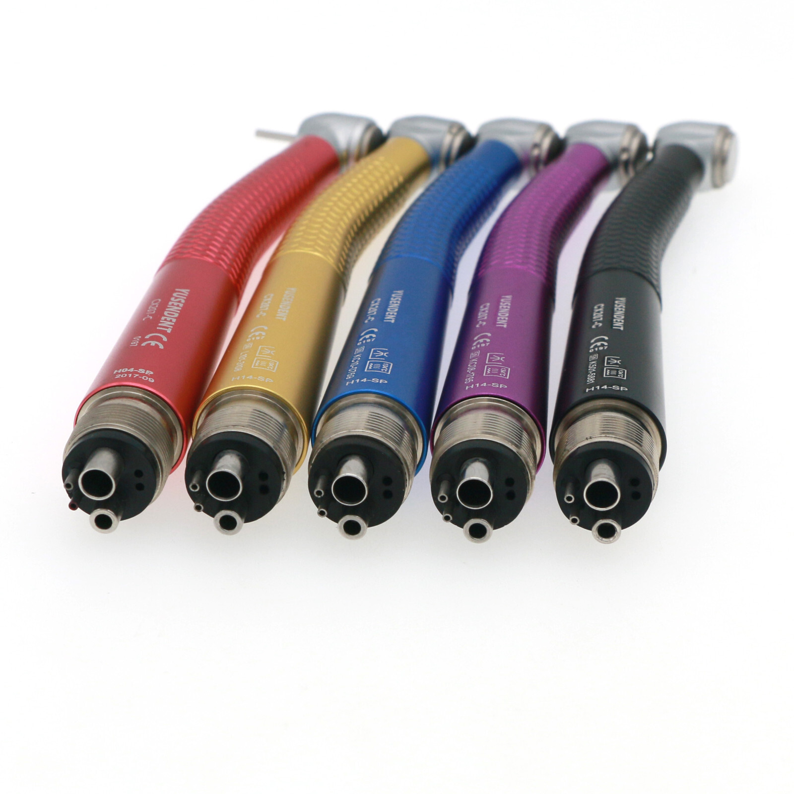 US COXO Dental Colorful CX207-C High Speed Air Turbine Handpiece 4 Hole M4 Blue