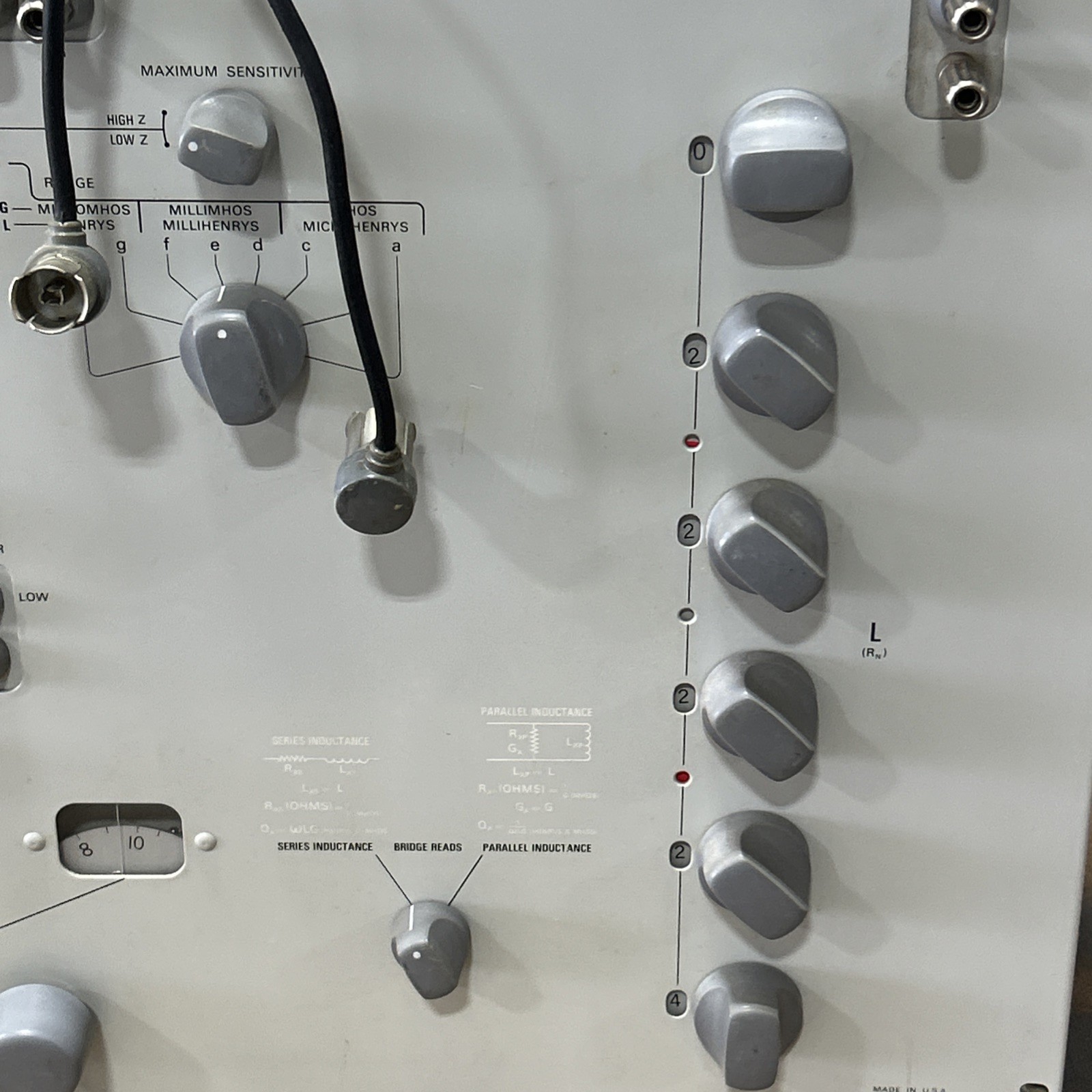 GenRad 1632-A Inductance Bridge + 1311-A Audio Oscillator + 1232-A Null Det.