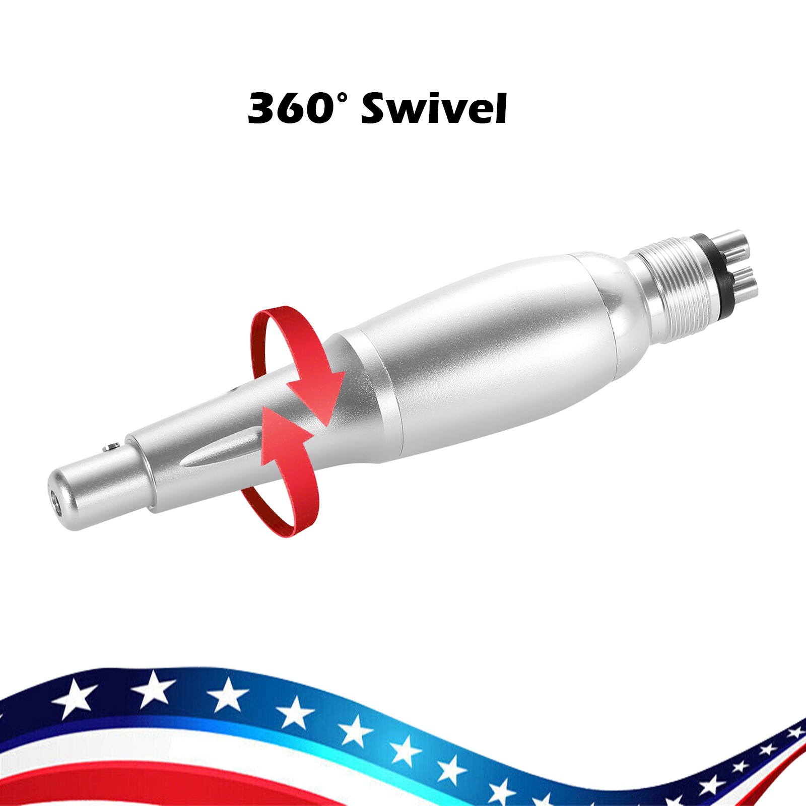 Dental 360° Swivel Hygiene Prophy Handpiece Air Motor 4:1 Cone 4 Holes 4000 rpm